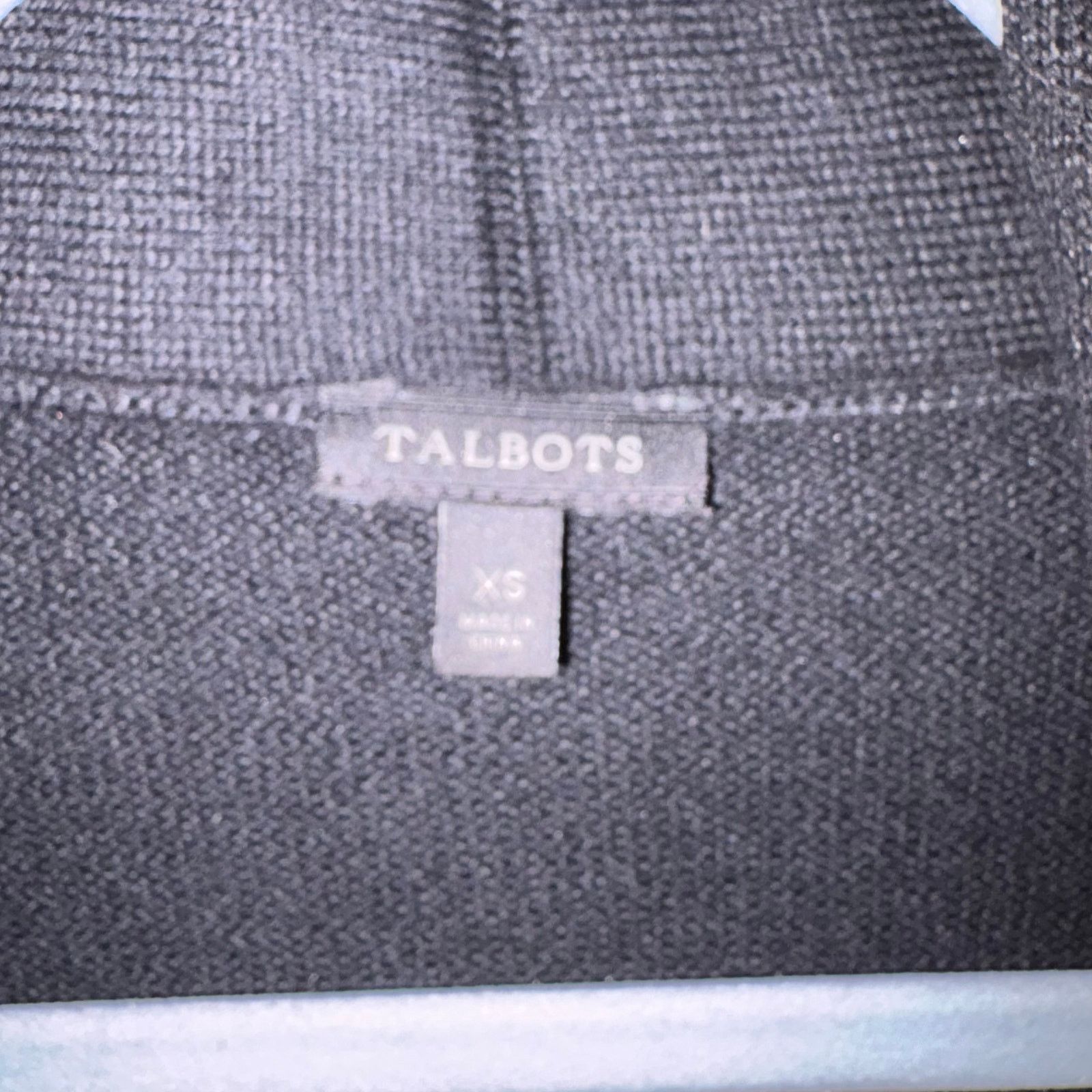 Other Talbots Black Open Front Long Cardigan Sweater XS Pockets Size XS / US 0-2 / IT 36-38 - 6 Thumbnail