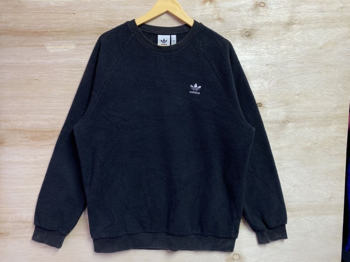 Adidas Adidas big logo fleece sweatshirt Size US XL / EU 56 / 4 - 1 Thumbnail