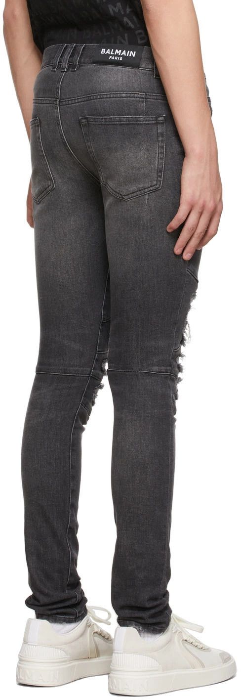 Balmain o1y0426 Denim Pant in Dark Gray Size US 31 - 3 Thumbnail