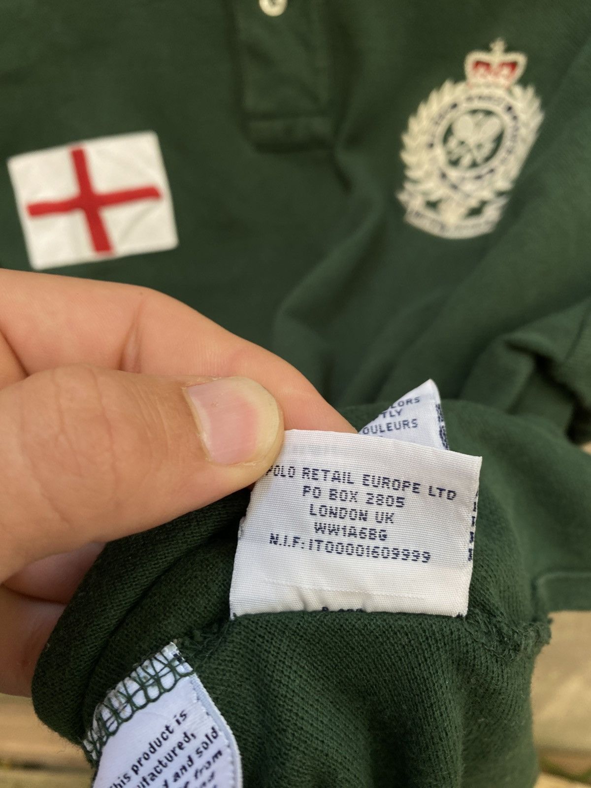 Other Polo Ralph Lauren England Embroidered Logo Y2K Polo T-Shirt Size US L / EU 52-54 / 3 - 6 Thumbnail