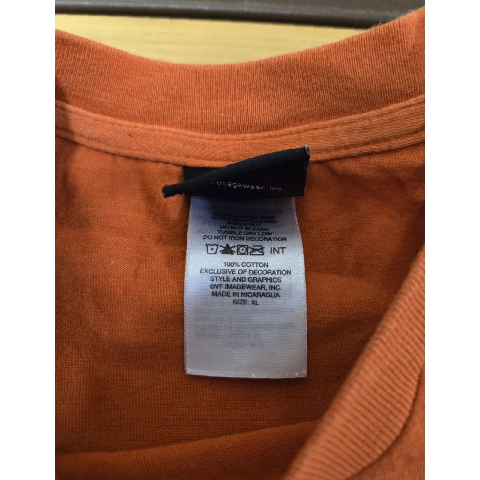 Harley Davidson Harley-Davidson T-Shirt Men XL Orange Graphic Print Biker Motorcycle Made in Nicaragua Size US XL / EU 56 / 4 - 3 Thumbnail