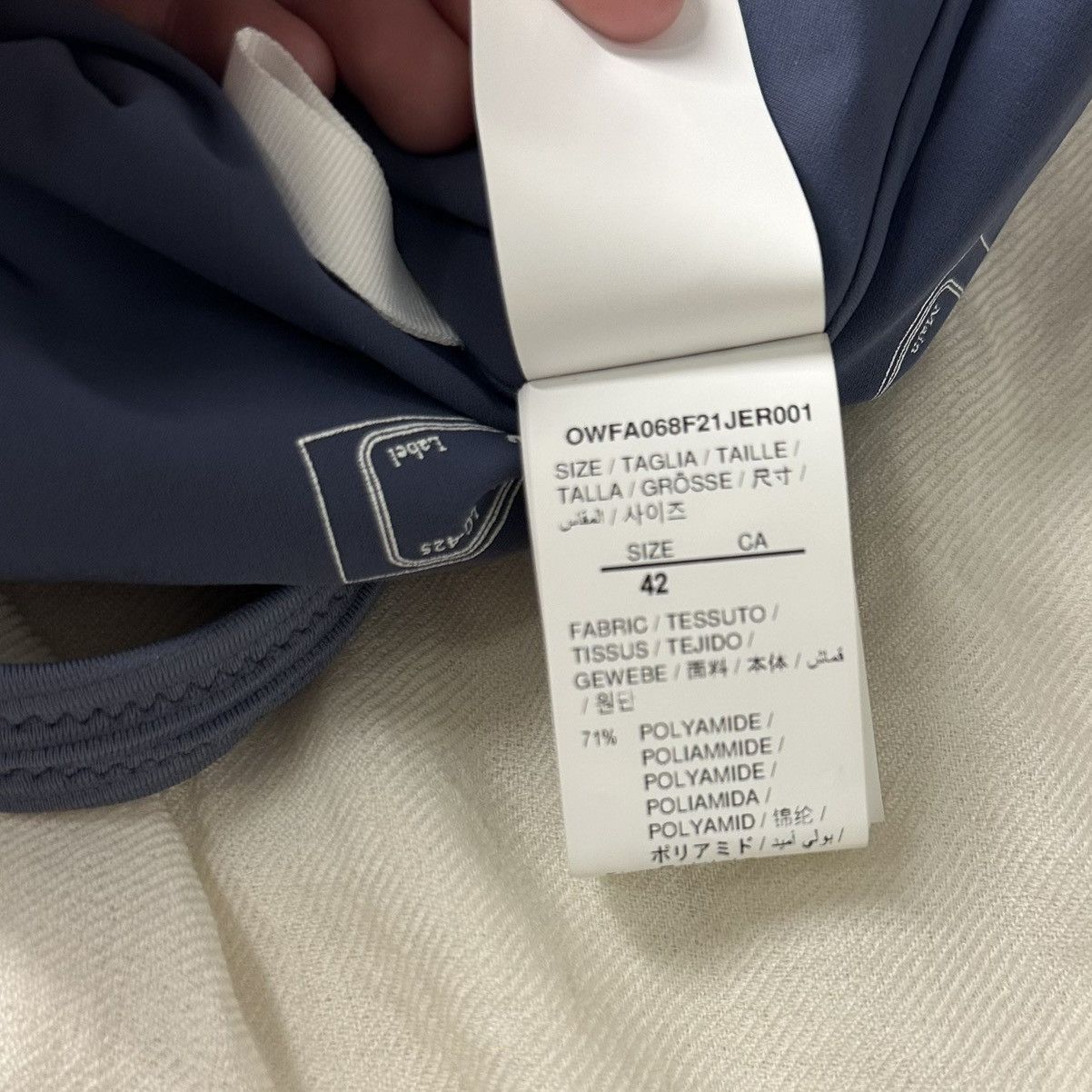 Off-White Off-White Ribbed Logo Swimsuit/Bodysuit Size M / US 6-8 / IT 42-44 - 8 Thumbnail