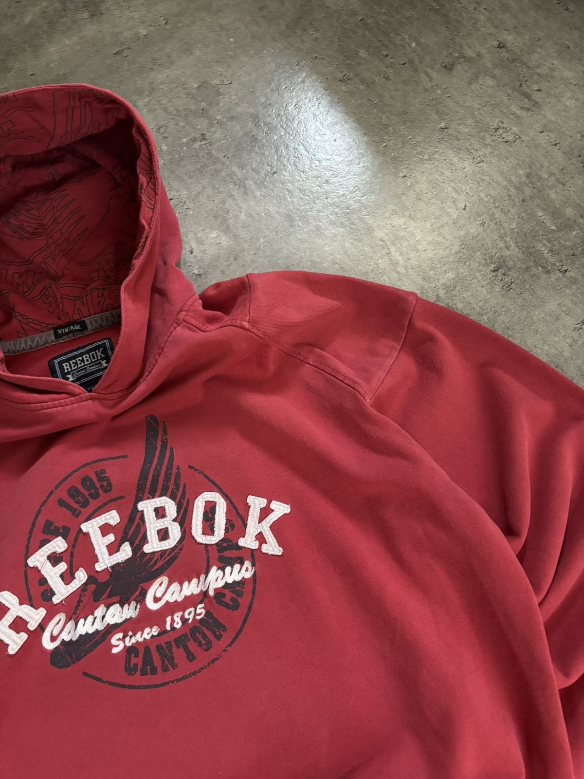 Reebok Reebok Red Vintage Drop Hoodie XXL Streetwear Size US XXL / EU 58 / 5 - 6 Thumbnail