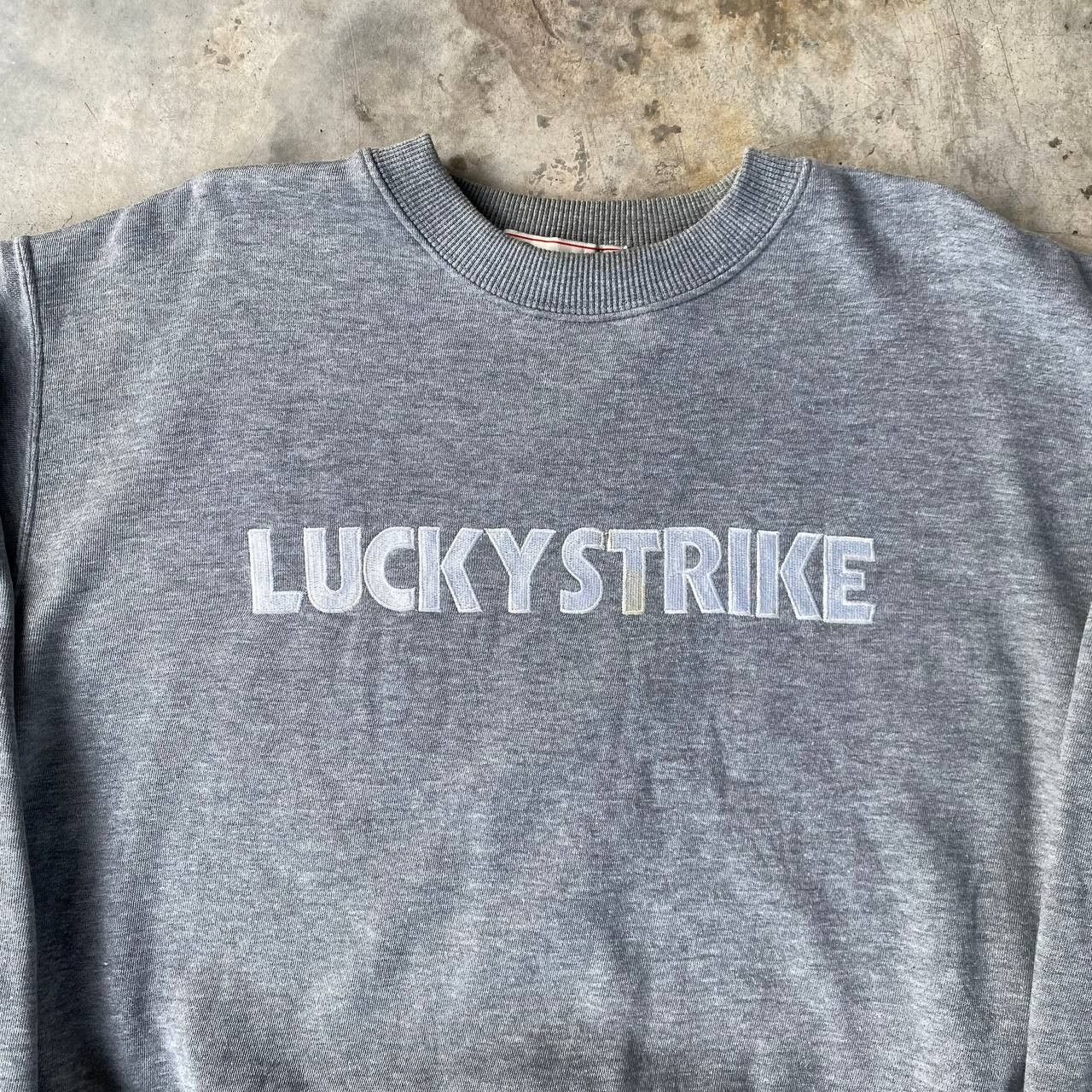 Vintage VINTAGE LUCKY STRIKE CREWNECK JUMPER EMBROIDERED Size US M / EU 48-50 / 2 - 6 Thumbnail