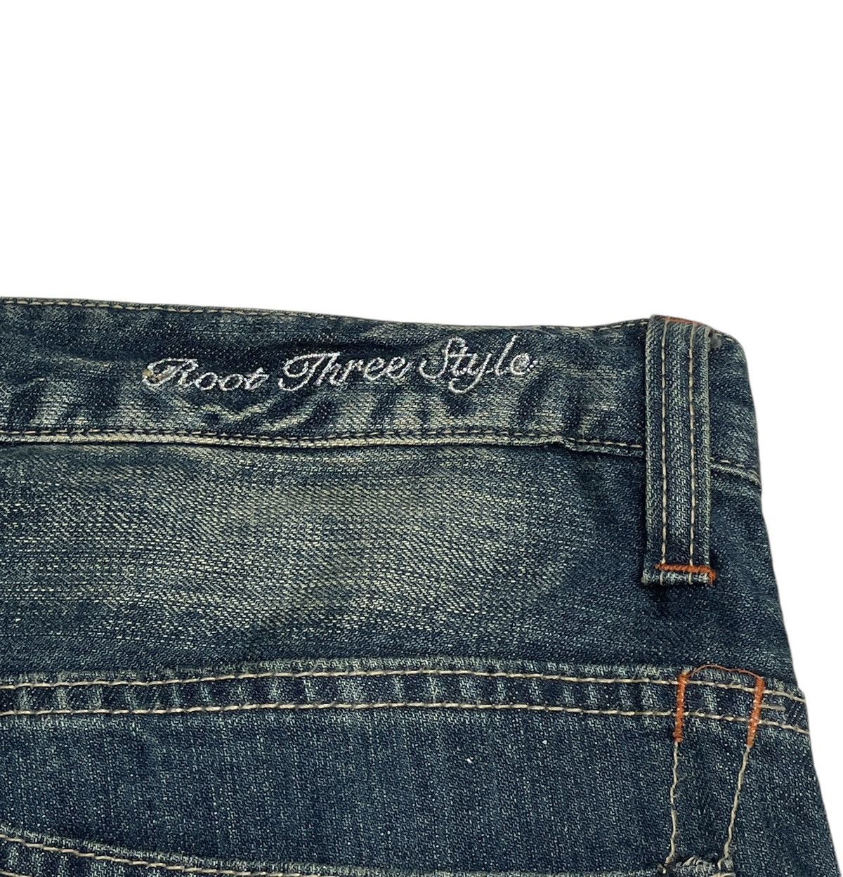 If Six Was Nine Rare Design Vintage Brand The Root Three Flared Jeans 1990s Size US 35 - 9 Thumbnail