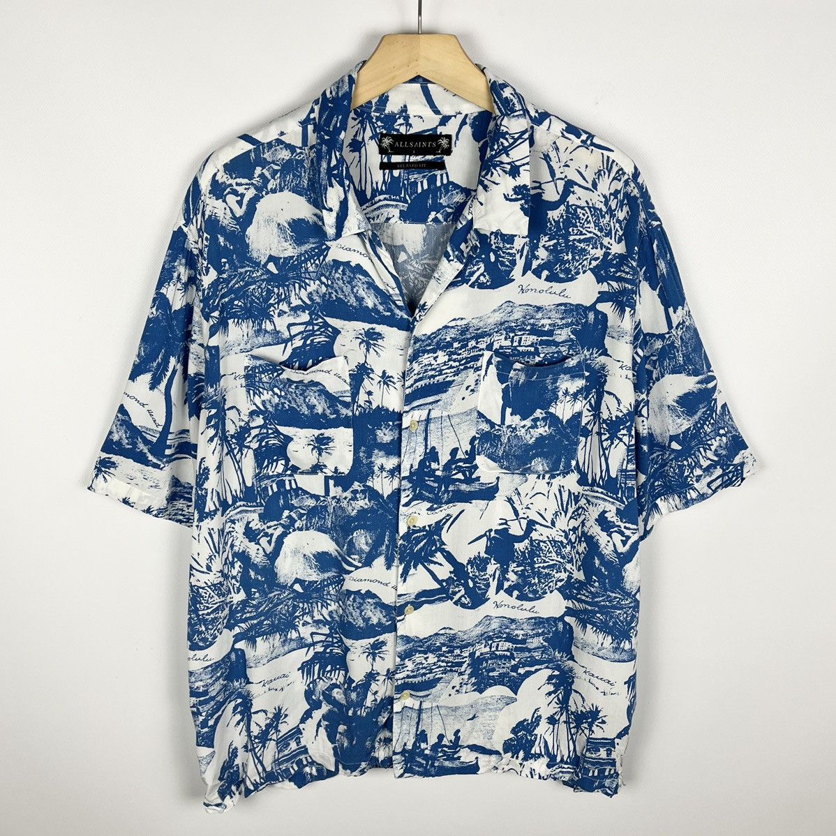 Allsaints Designer Allsaints AWA Hawaii crazy oversize shirt Size US L / EU 52-54 / 3 - 1 Thumbnail