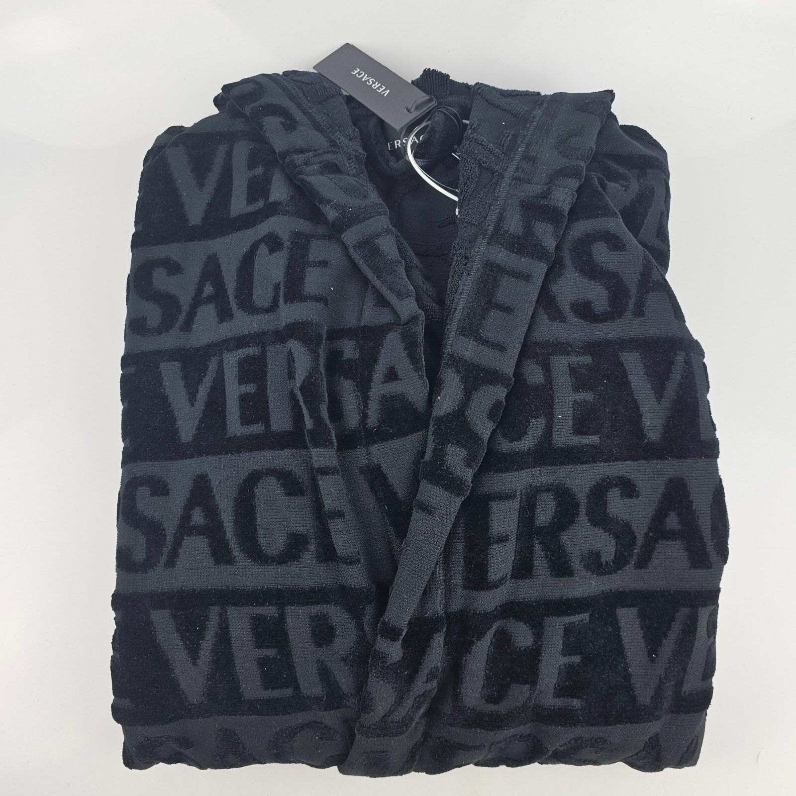 Versace VERSACE Greca Black Unisex Crystals Bathrobe New Size US M / EU 48-50 / 2 - 3 Thumbnail
