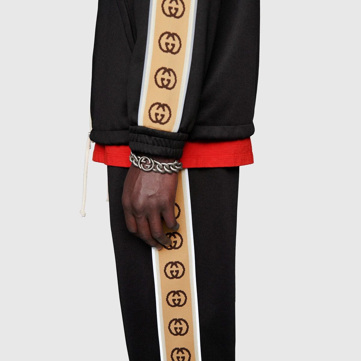 o1s1wg110925 Loose Technical Jersey Jogging Pant Multicolor