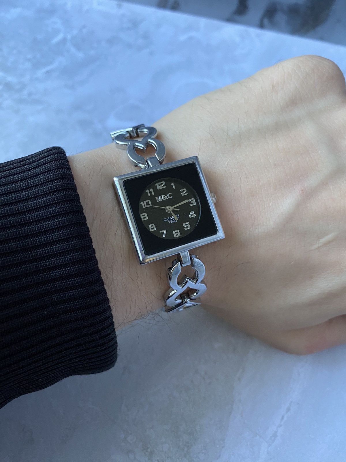Japanese Brand × Vintage Futuristic Very Rare M&C Quartz 1922 Watch with Bracelet Size ONE SIZE - 2 Thumbnail