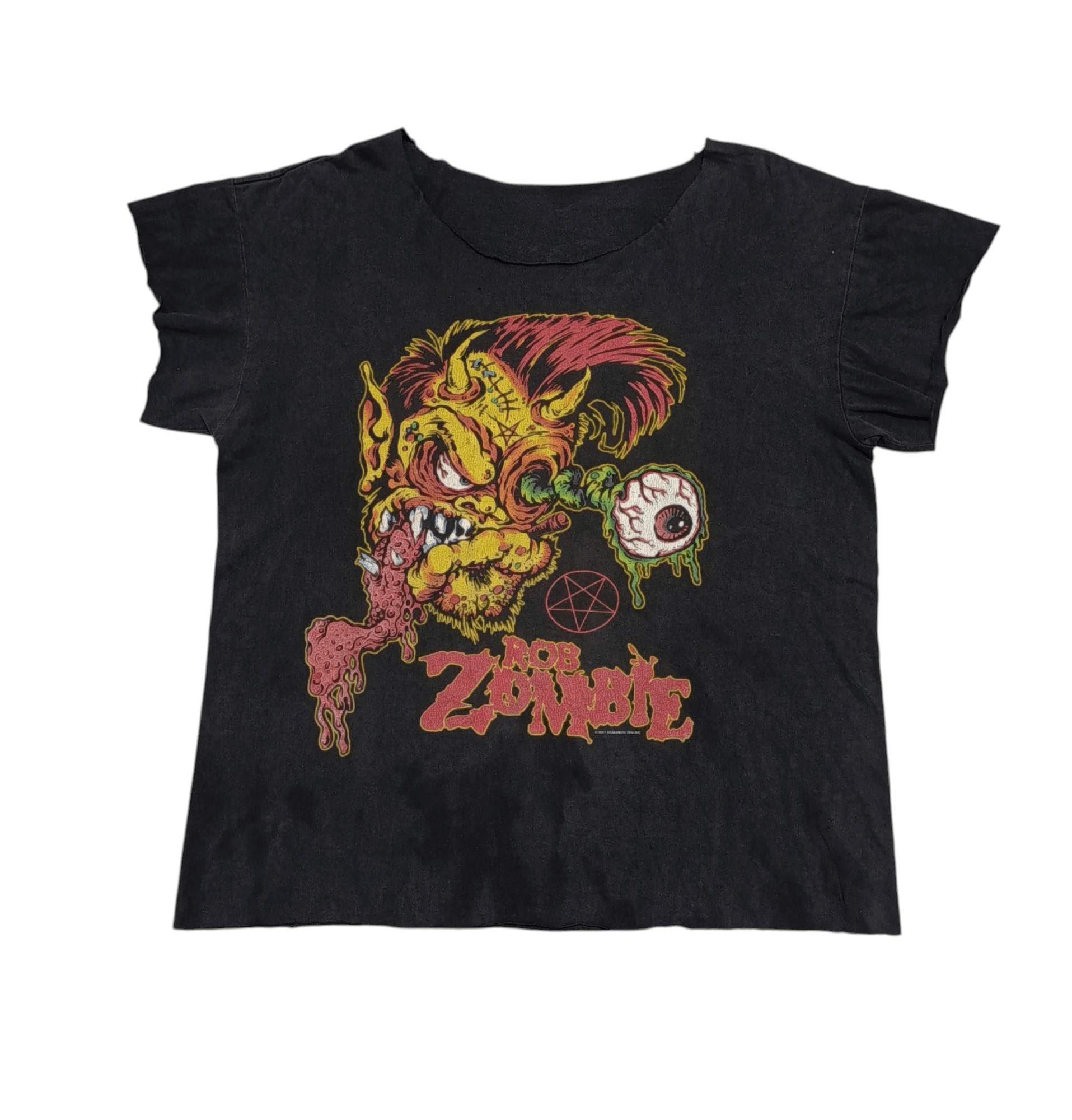 Band Tees RARE VTG ROB ZOMBIE DISTRESS T-SHIRT Size US M / EU 48-50 / 2 - 2 Thumbnail