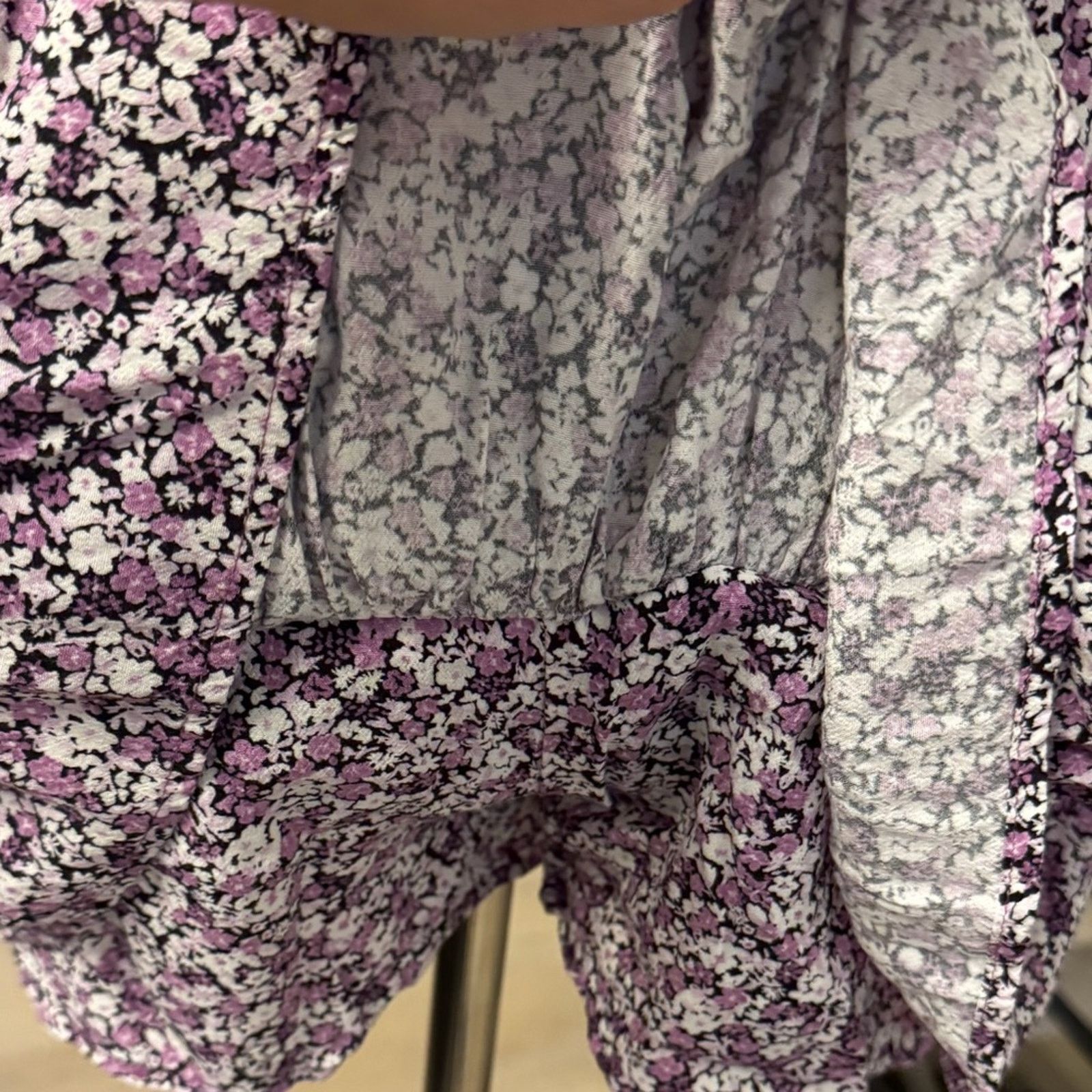 Zara Y2K Zara Floral Purple Skort with shorts underneath size S Size 25" / US 0 / IT 36 - 8 Thumbnail