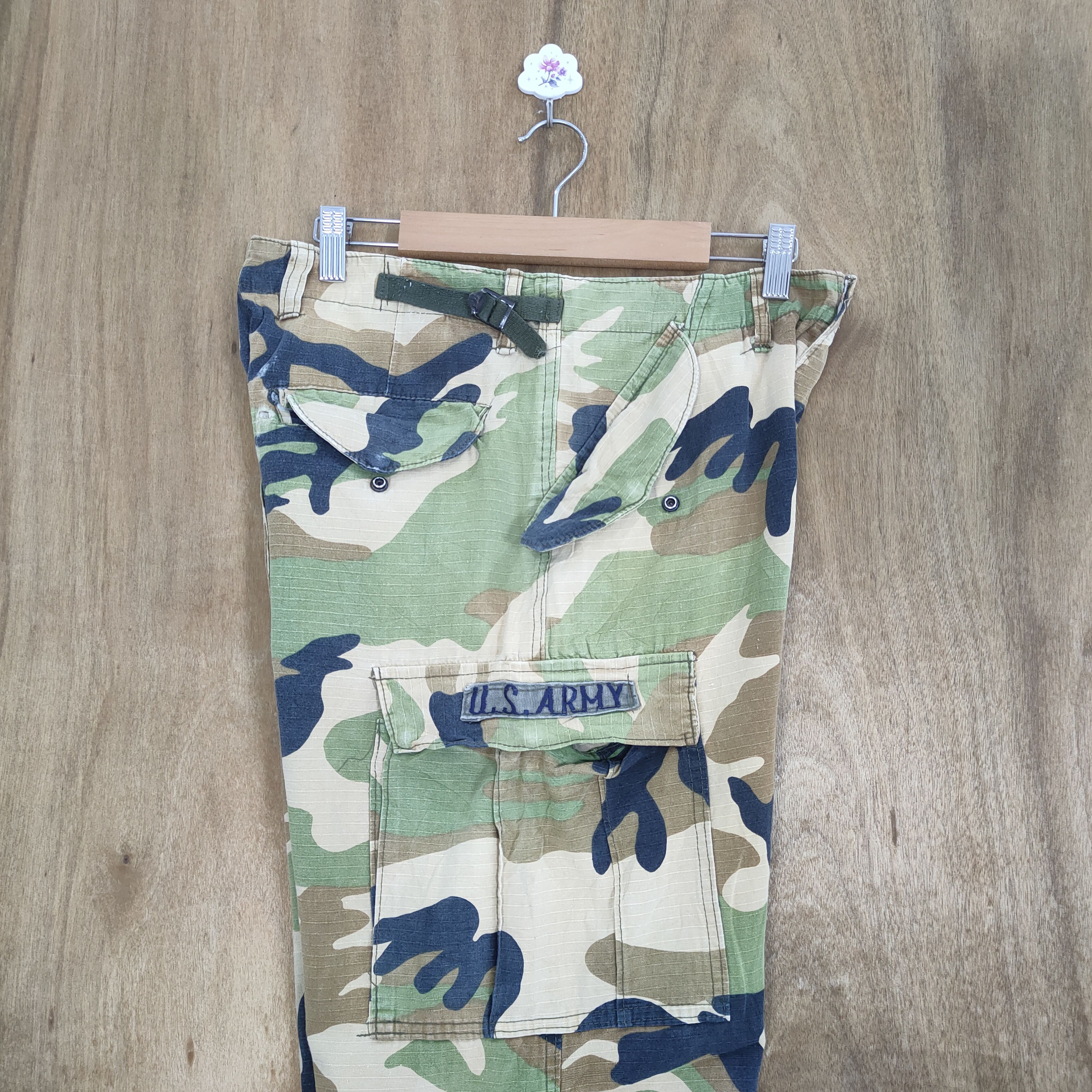 Vintage MILITARY CAMO CARGO PANTS Size US 30 / EU 46 - 14 Thumbnail