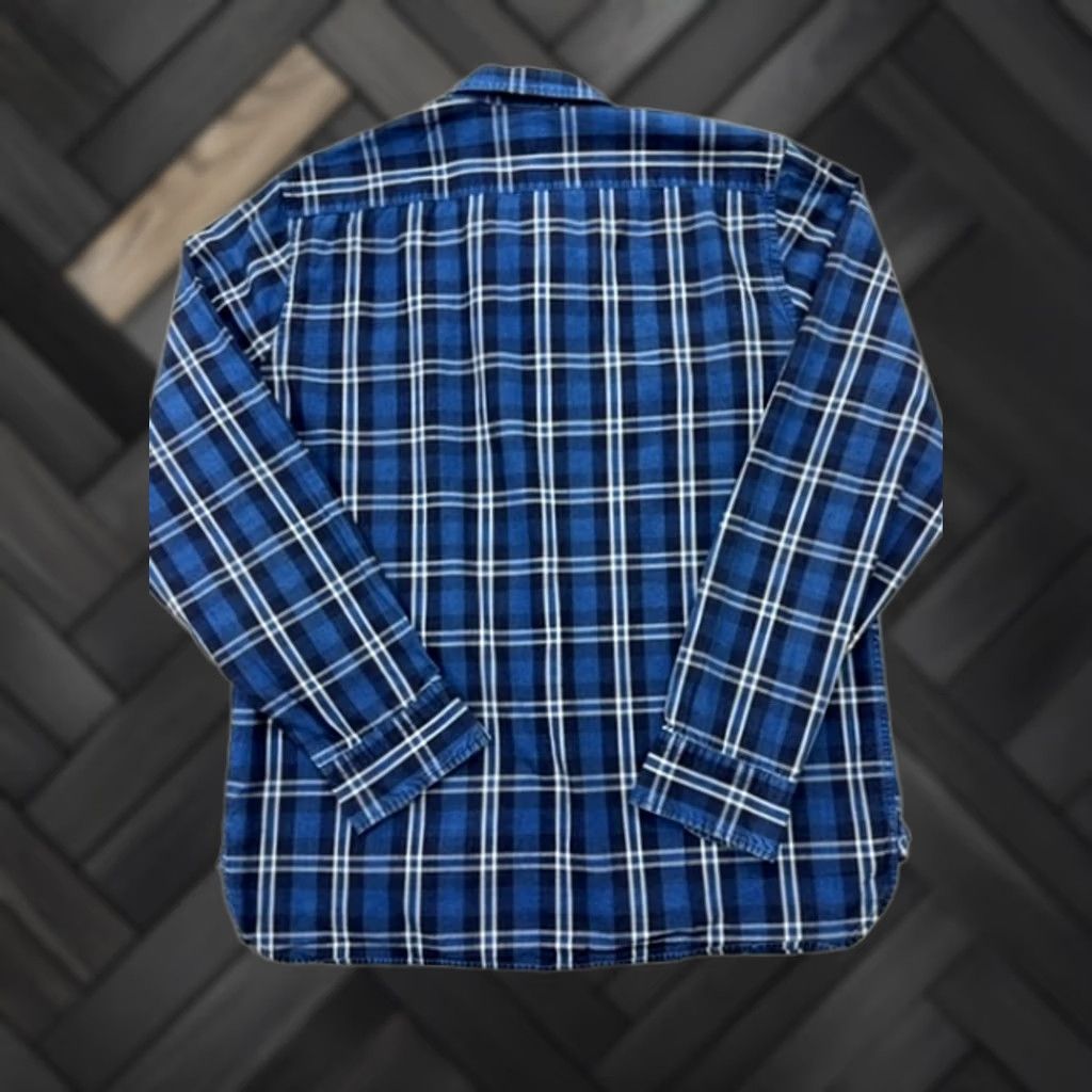 Levi's Levi's Boys Blue Plaid Flannel Shirt L Regular Fit Button-Up Size US L / EU 52-54 / 3 - 1 Thumbnail