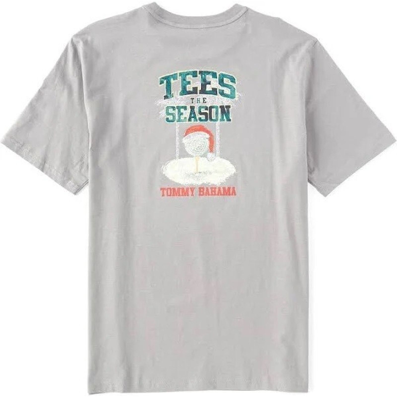 Tommy Bahama NWT TOMMY BAHAMA Men's Tees The Season Grey Graphic Tee XLT Size US XL / EU 56 / 4 - 3 Thumbnail