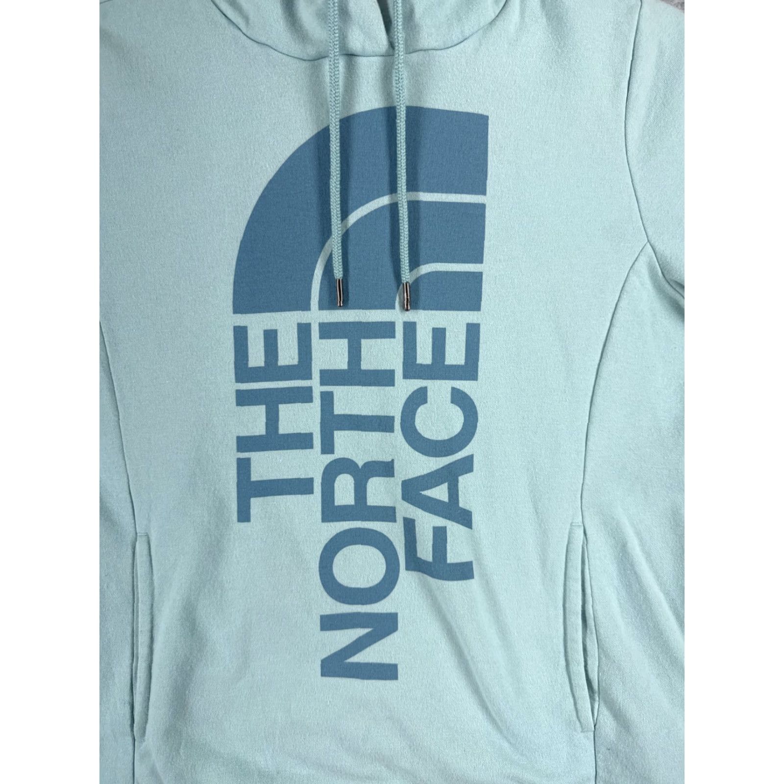 The North Face The North Face Hoodie Womens M Teal Pullover Lightweight Cotton Crew Neck Logo Solid Vintage: No Size M / US 6-8 / IT 42-44 - 6 Thumbnail