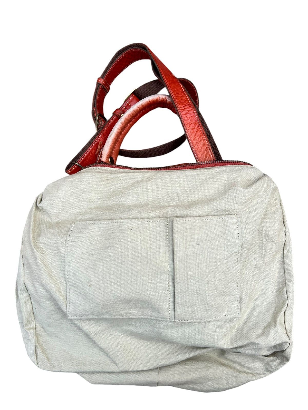 Leather Kissora Japan Sun Faded Patina Leather 2 Way Sling Bag Size ONE SIZE - 22 Thumbnail