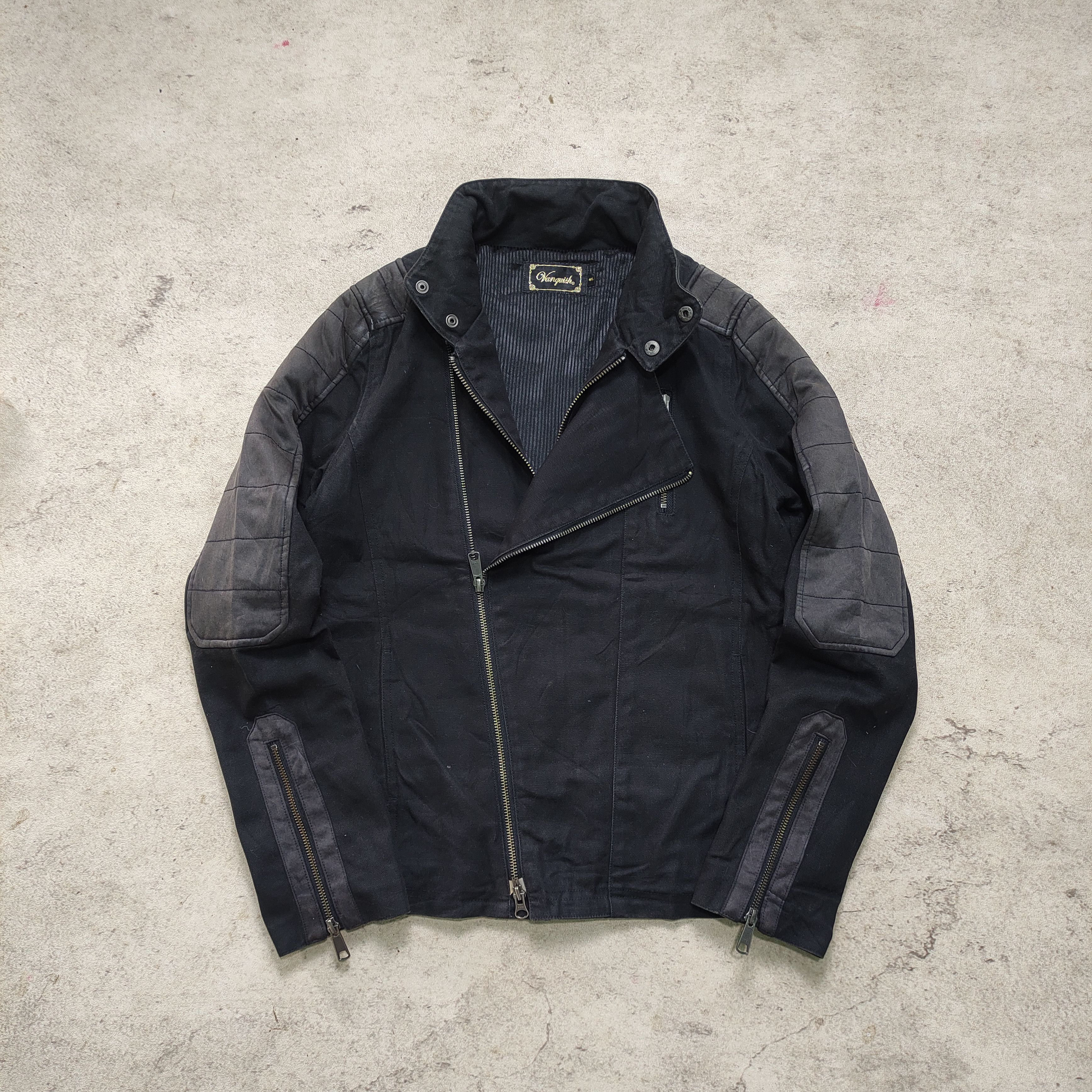 Yasuyuki Ishii Vanquish Bikers Jacket - 2000s Vkei Size US S / EU 44-46 / 1 - 1 Thumbnail