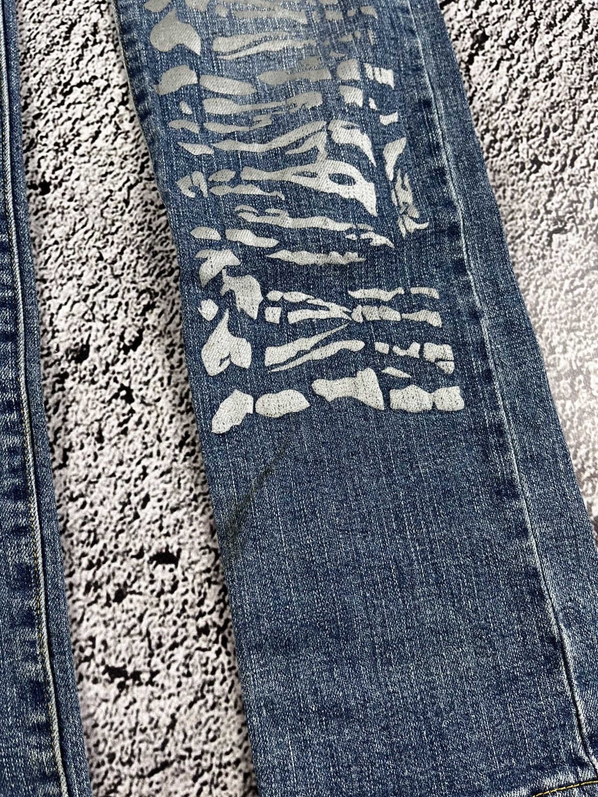 Japanese Brand Vintage Y2K faded jeans streetwear juicy 00s style Japanese Size 29" - 6 Thumbnail