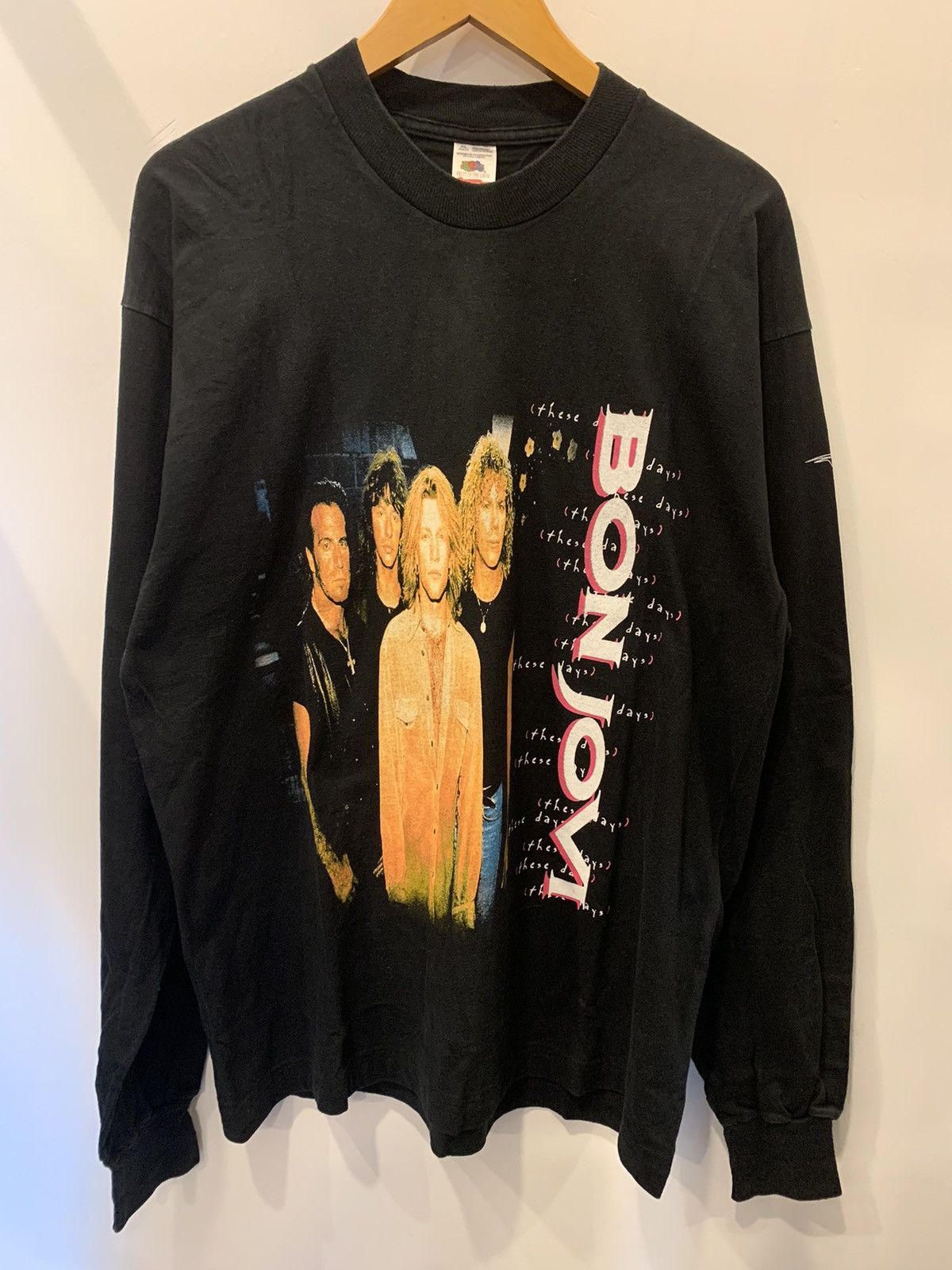 image of Band Tees x Bon Jovi Tour 1996 in Black, Men's (Size XL)