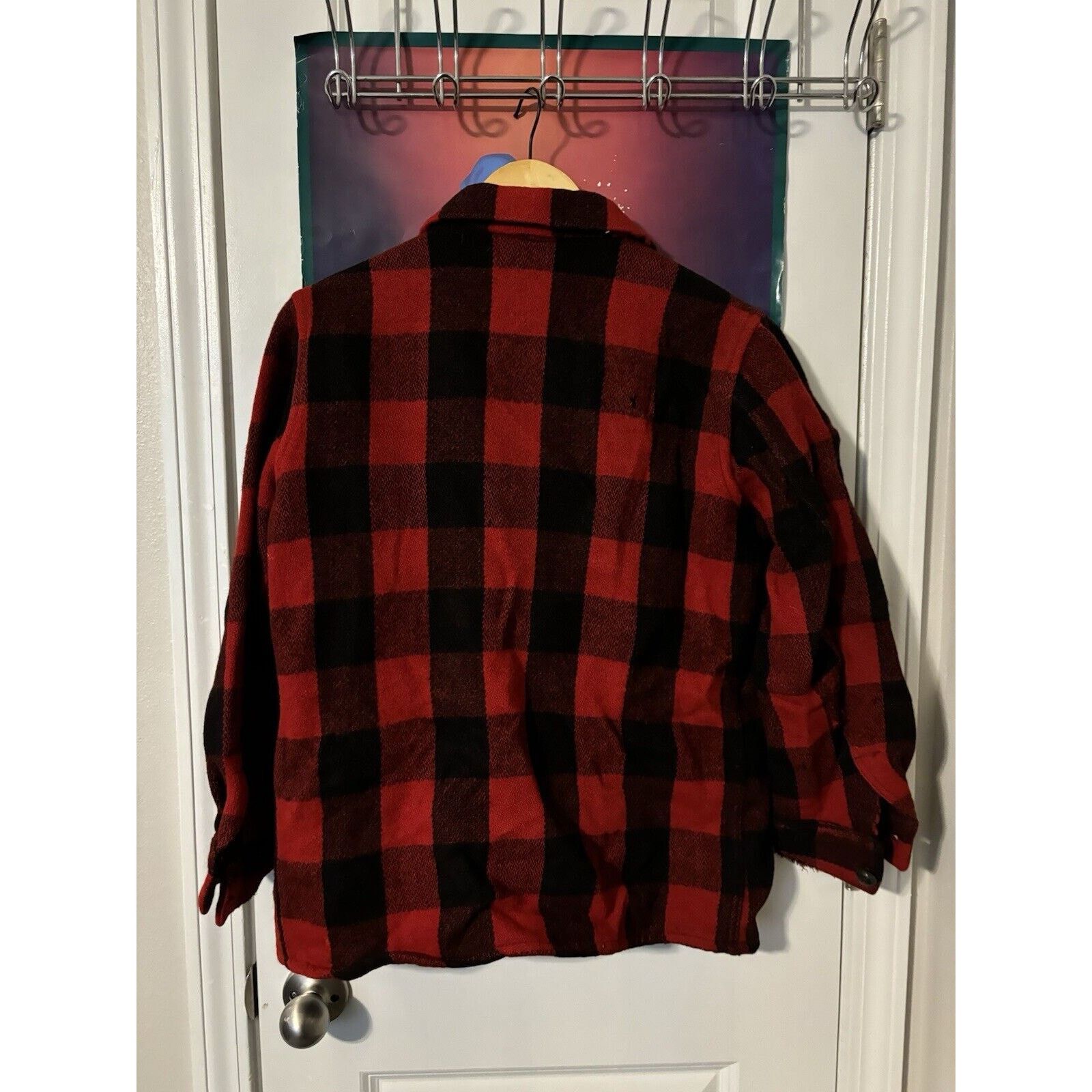 Other 1930’s Monarch Black Red Rare Flannel Missing Button Wool Size US L / EU 52-54 / 3 - 2 Thumbnail
