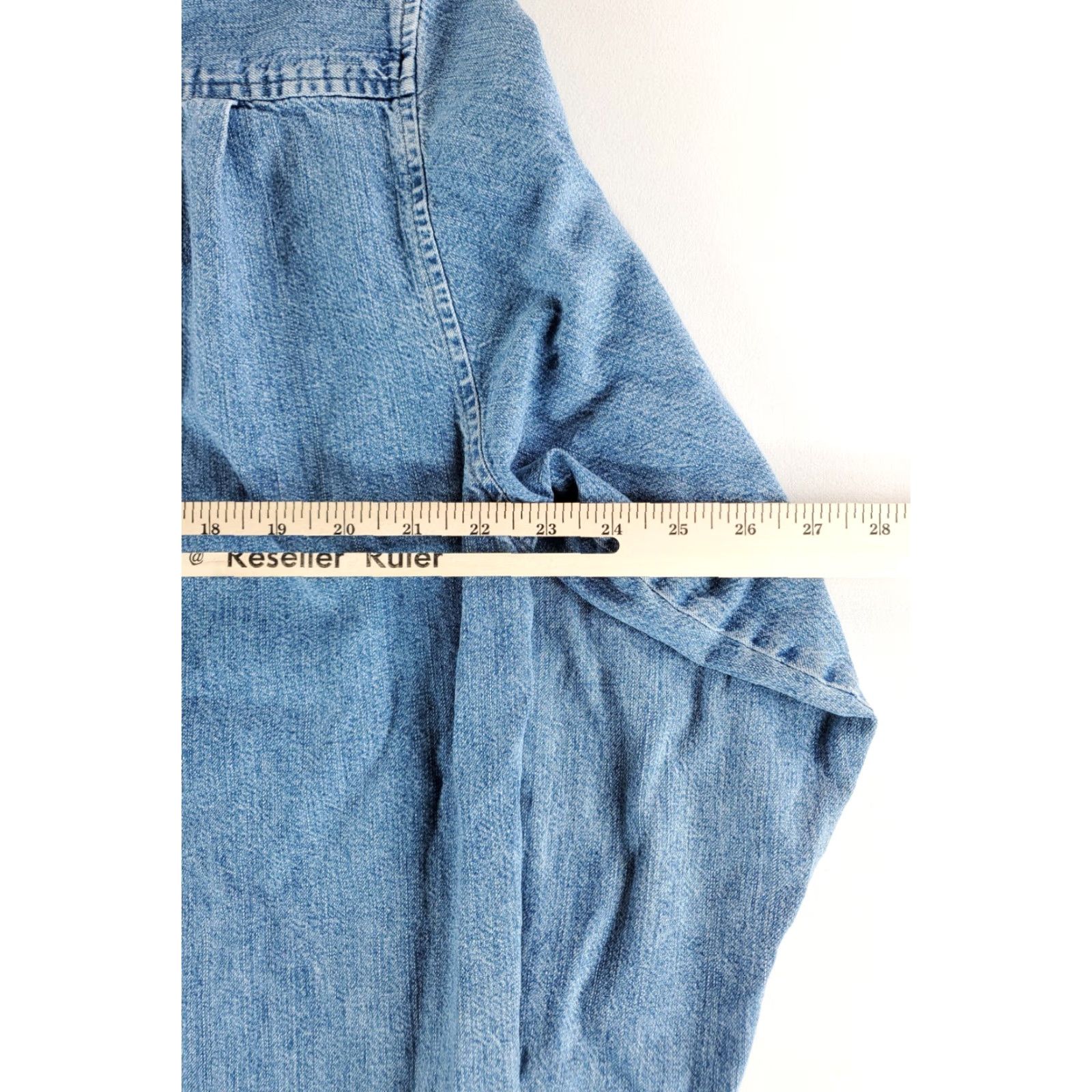 Guess VINTAGE Guess Denim Button Down Shirt Blue Aztec Southwest Mens L Size US L / EU 52-54 / 3 - 6 Thumbnail