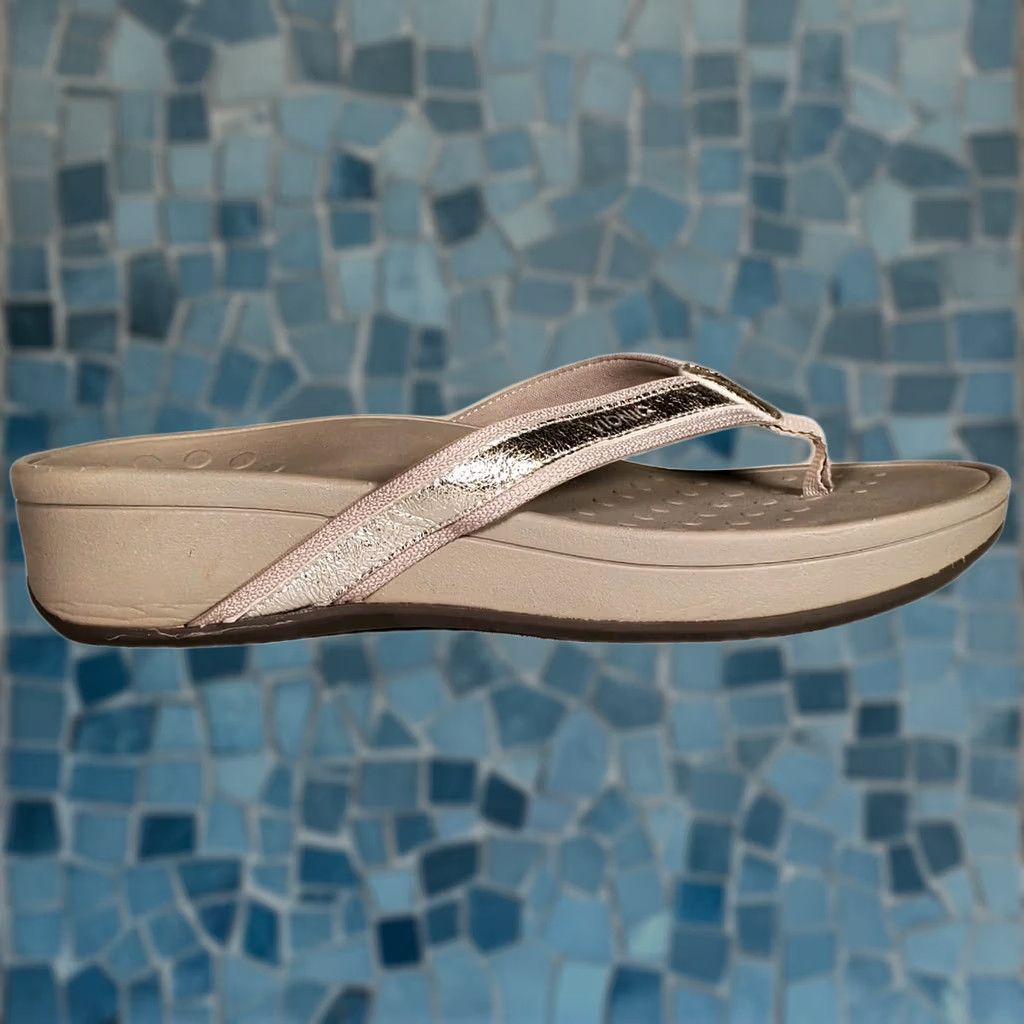 Vionic VIONIC Orthaheel High Tide Metallic Platform Toe Post Sandals Women's US 10 Size US 8 / IT 38 - 1 Thumbnail