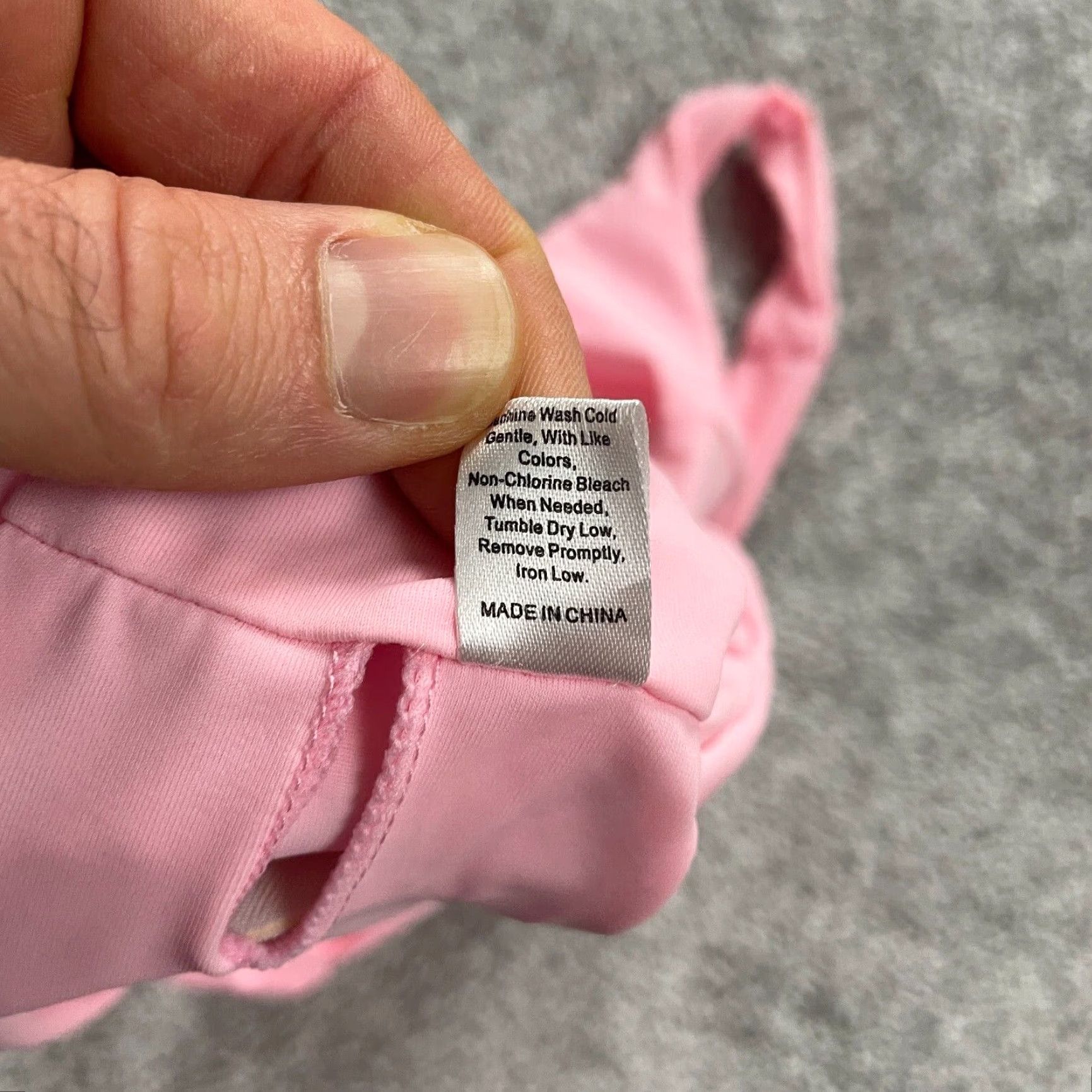 Vintage Unbranded Swimwear Bikini Top Women Small Solid Pink Bow Wide Strap Padded Beach Size S / US 4 / IT 40 - 4 Thumbnail