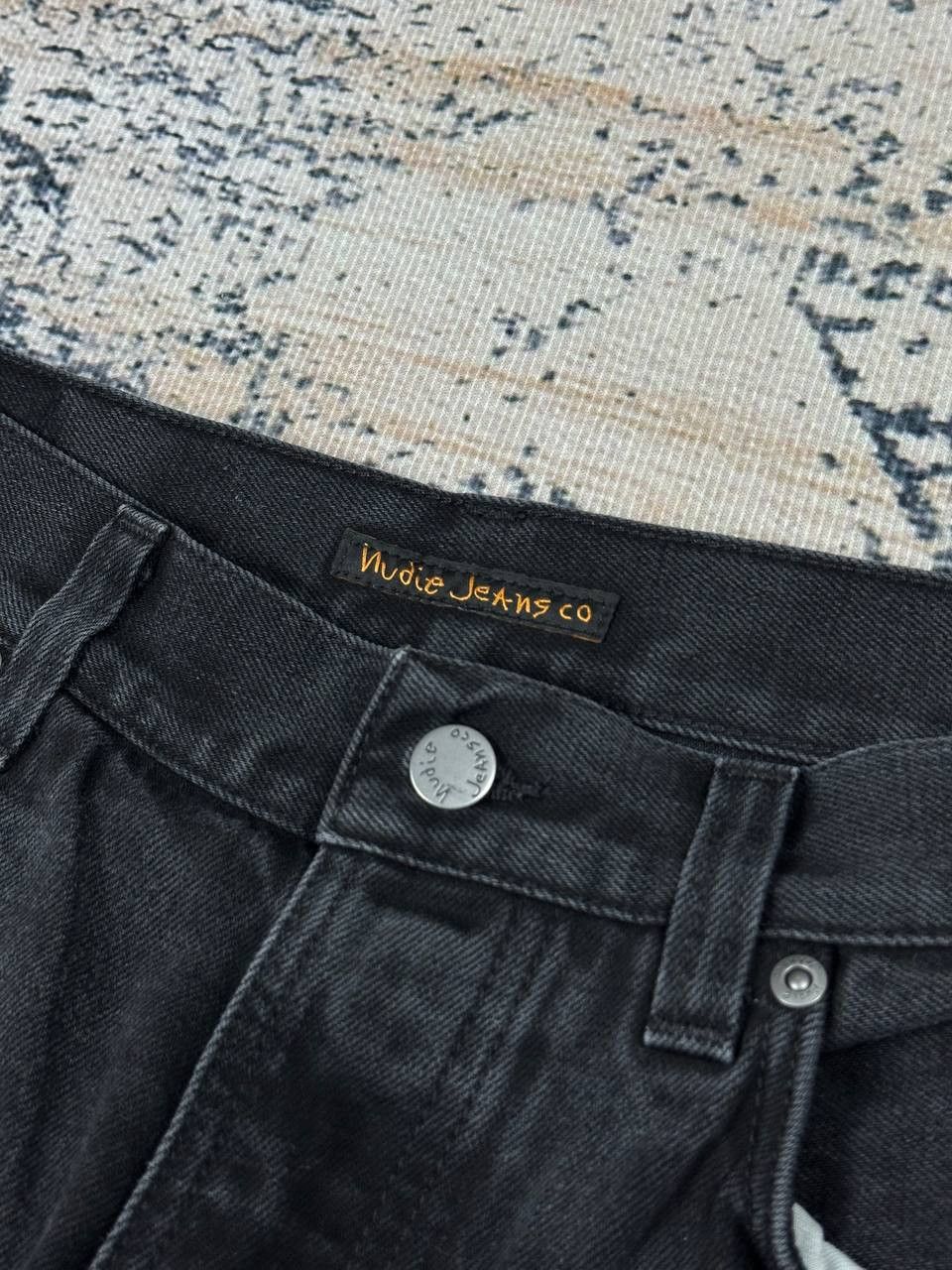 Nudie Jeans Nudie wide leg jeans Black Faded Denim Made In Italy Size US 33 - 5 Thumbnail
