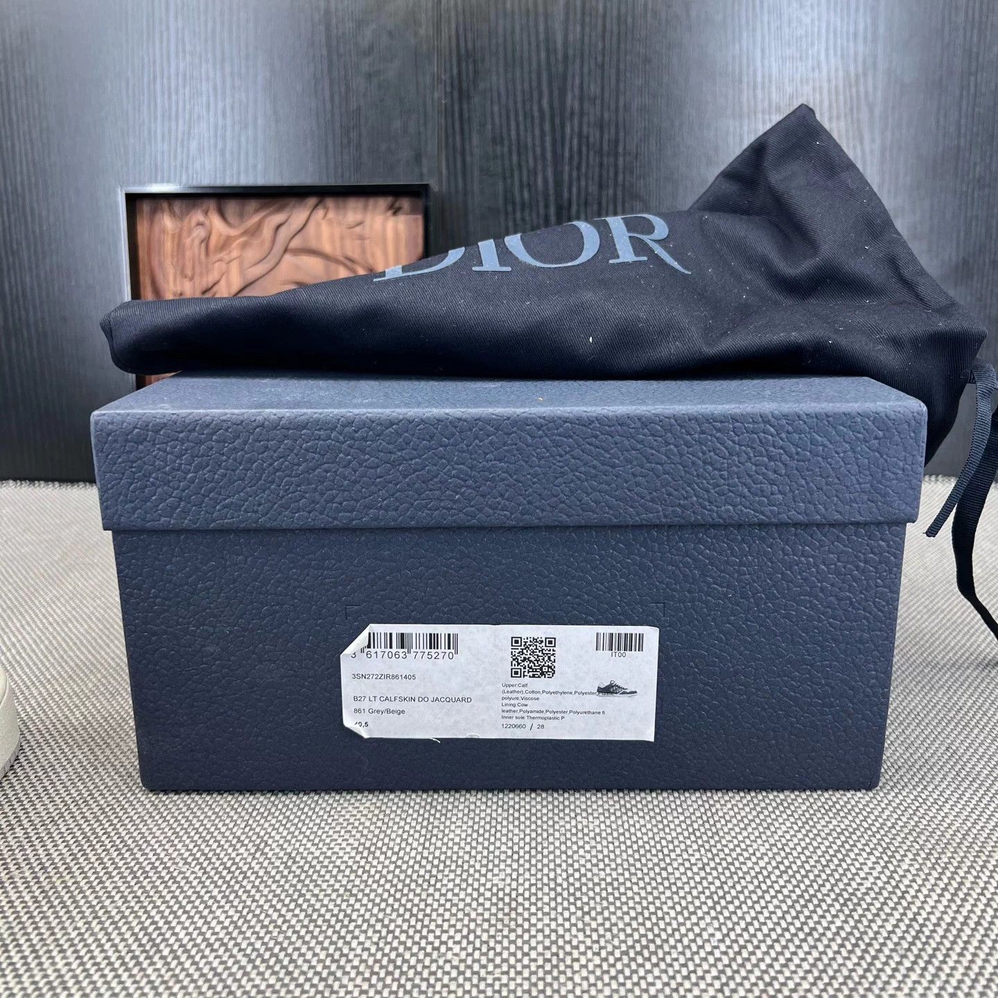 Dior Dior B27 Dark Grey 40.5 99 New Original Box & Acc Size US 7.5 / EU 40-41 - 9 Thumbnail