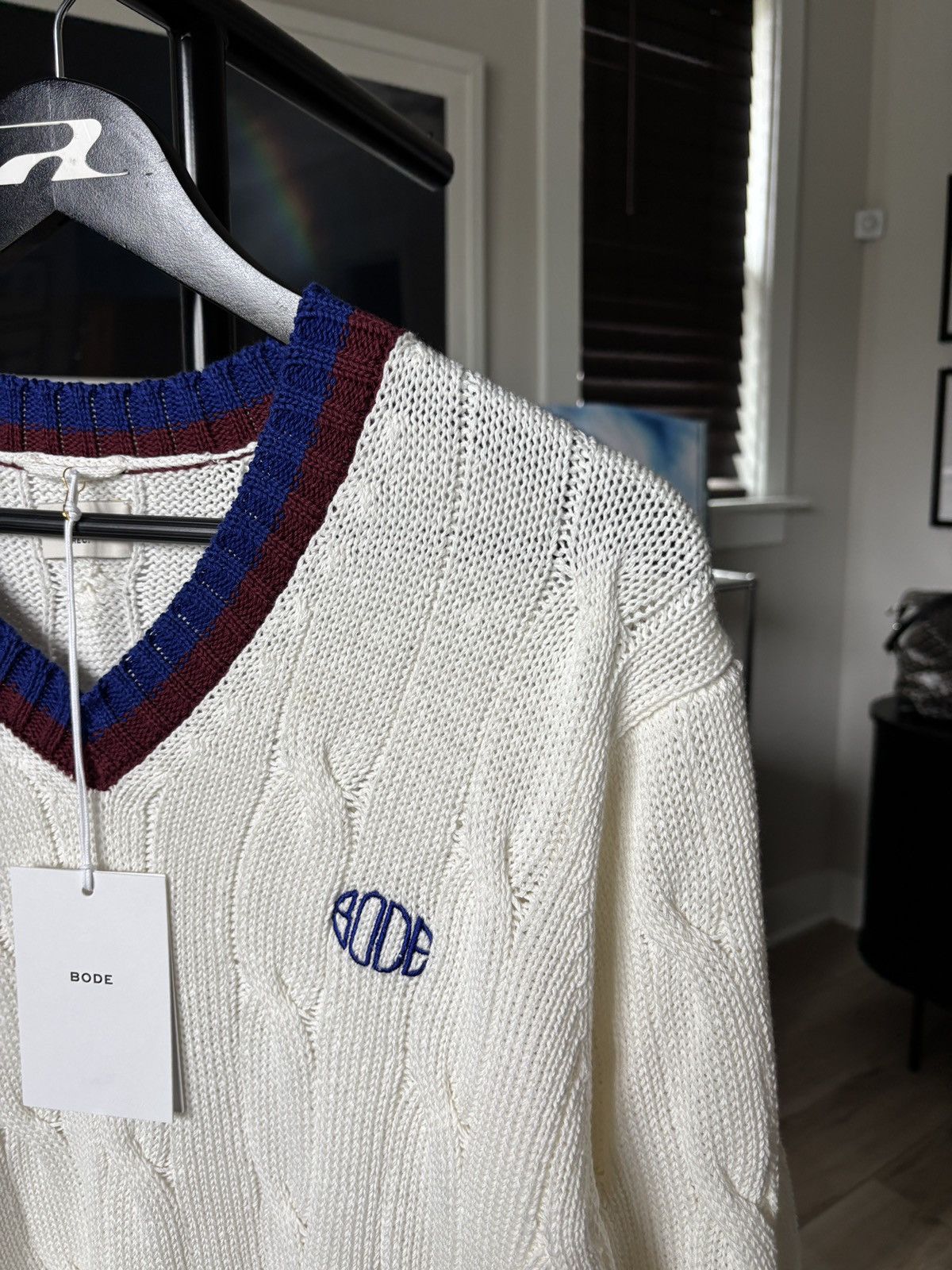 Bode BODE | KNIT LOGO TENNIS SWEATER Size US M / EU 48-50 / 2 - 5 Thumbnail