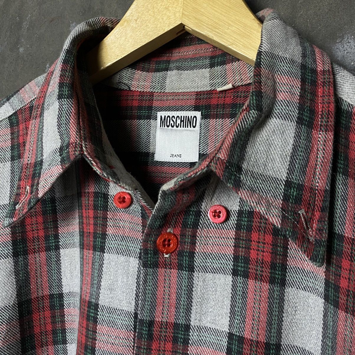 Moschino vintage moschino plaid flannelshirt Size US L / EU 52-54 / 3 - 3 Thumbnail