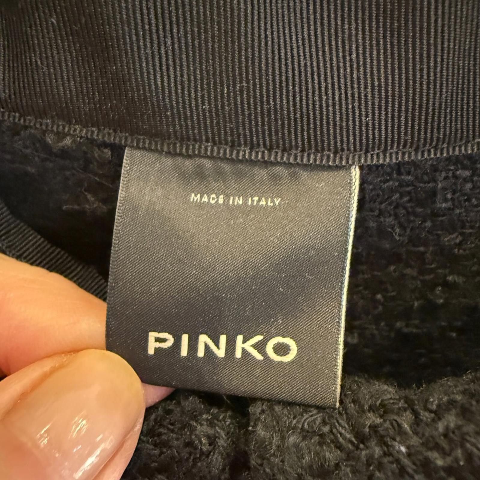 Pinko Pinko Women’s Black Dawson Abito Boucle Dress sz 6 *FLAW* Size M / US 6-8 / IT 42-44 - 2 Thumbnail