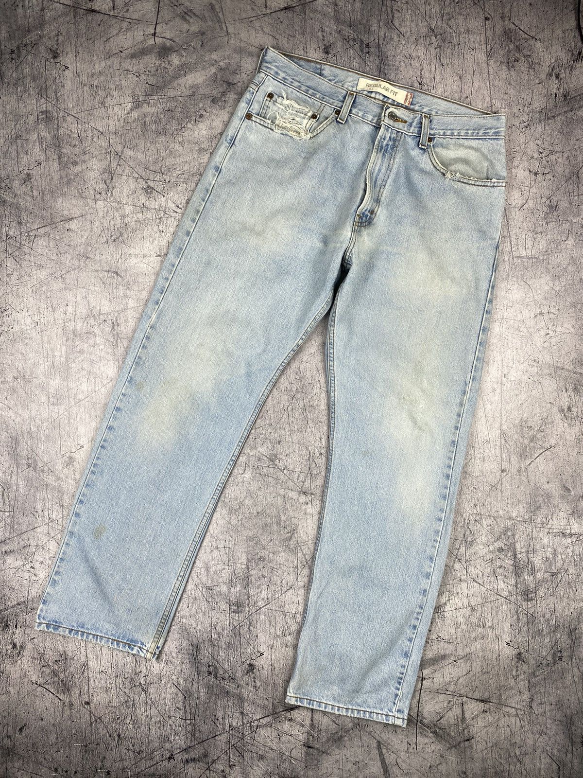 Levi's Vintage Levis 505 Distressed Jeans Size US 34 / EU 50 - 2 Thumbnail