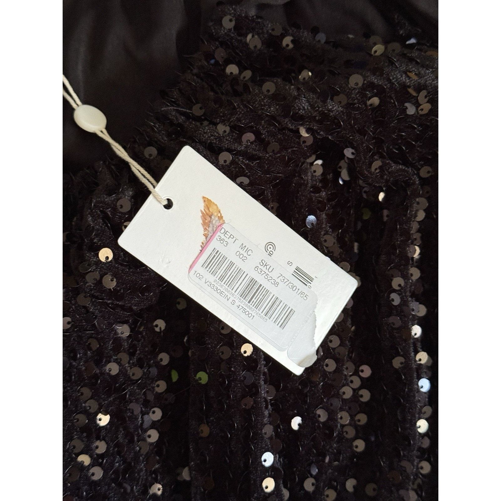 The Unbranded Brand NWT Chelsea & Violet Sequin Soft Cocktail Dress Black Size S Size S / US 4 / IT 40 - 4 Thumbnail