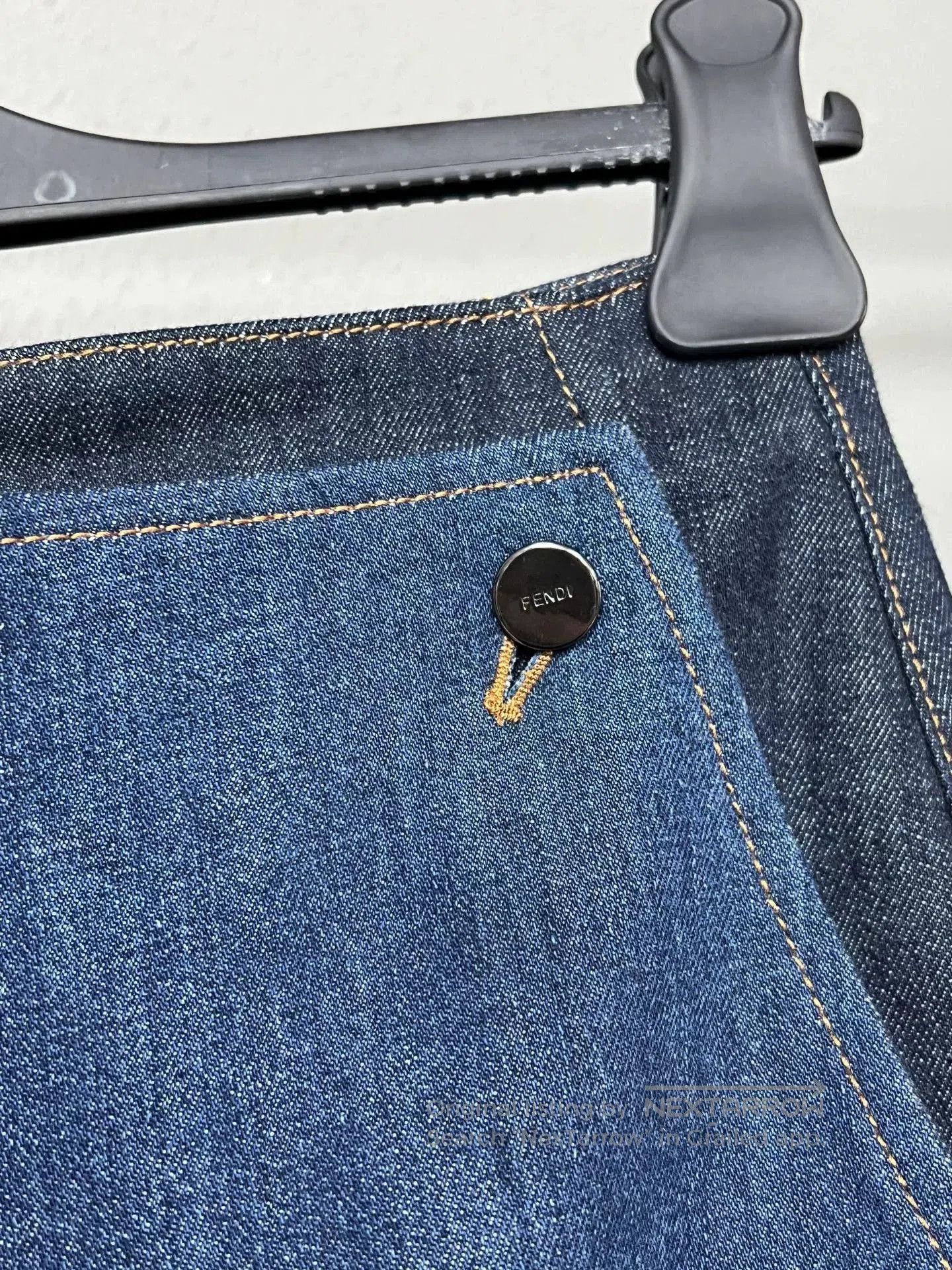 Fendi Fendi Denim Patchwork Shorts Size 38. Size 37" - 3 Thumbnail