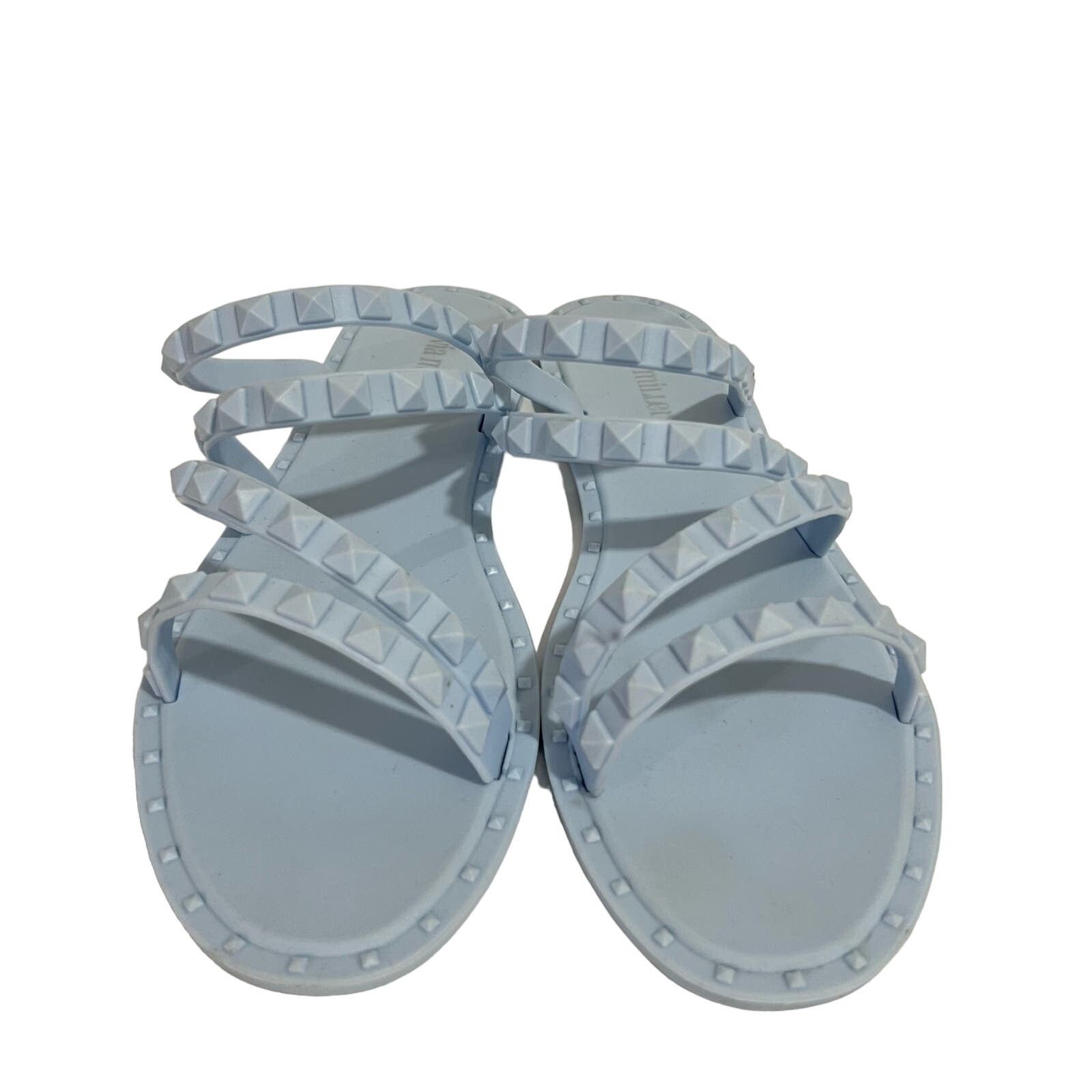 Other Olivia Miller Blue Studded Strappy Jelly Sandals Size 10 Size US 10 / IT 40 - 4 Thumbnail
