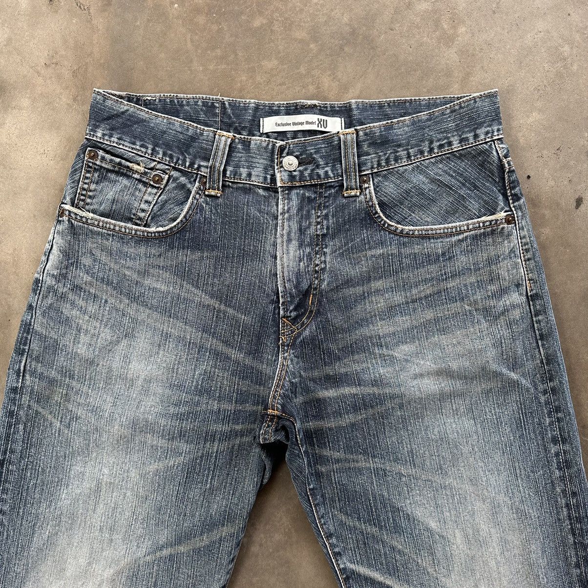 Japanese Brand Vintage Edwin Distressed Faded Denim Jean Pant W34 Size US 34 / EU 50 - 3 Thumbnail