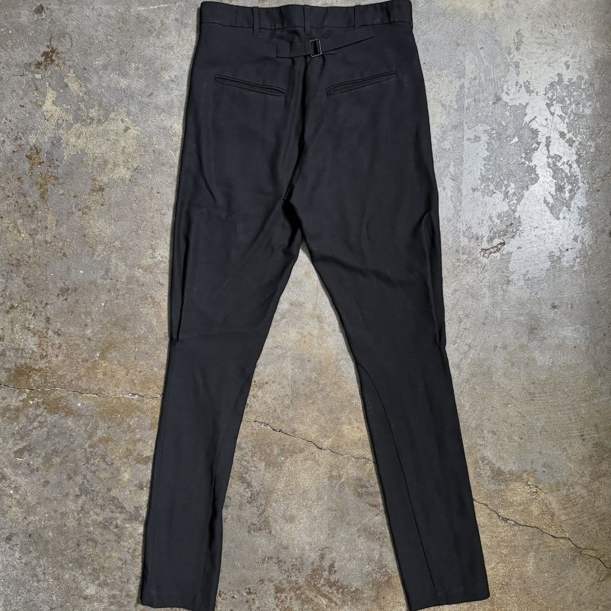 Ann Demeulemeester ANN DEMEULEMEESTER STRAIGHT LEG PANTS - BLACK - 38 Size 26" / US 2 / IT 38 - 6 Thumbnail