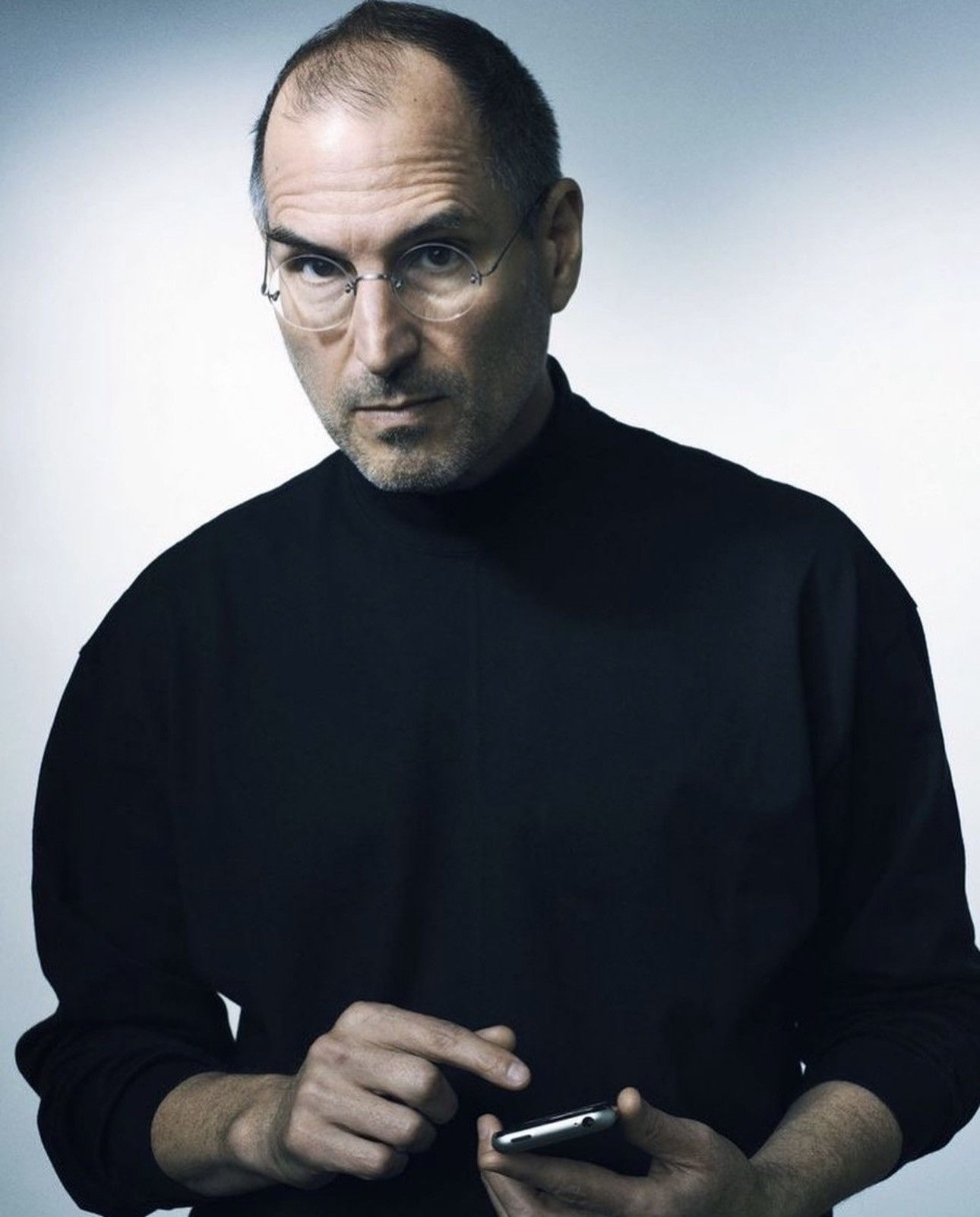 Issey Miyake Issey Miyake - Steve Jobs Black Mock Turtleneck Size US XL / EU 56 / 4 - 7 Thumbnail