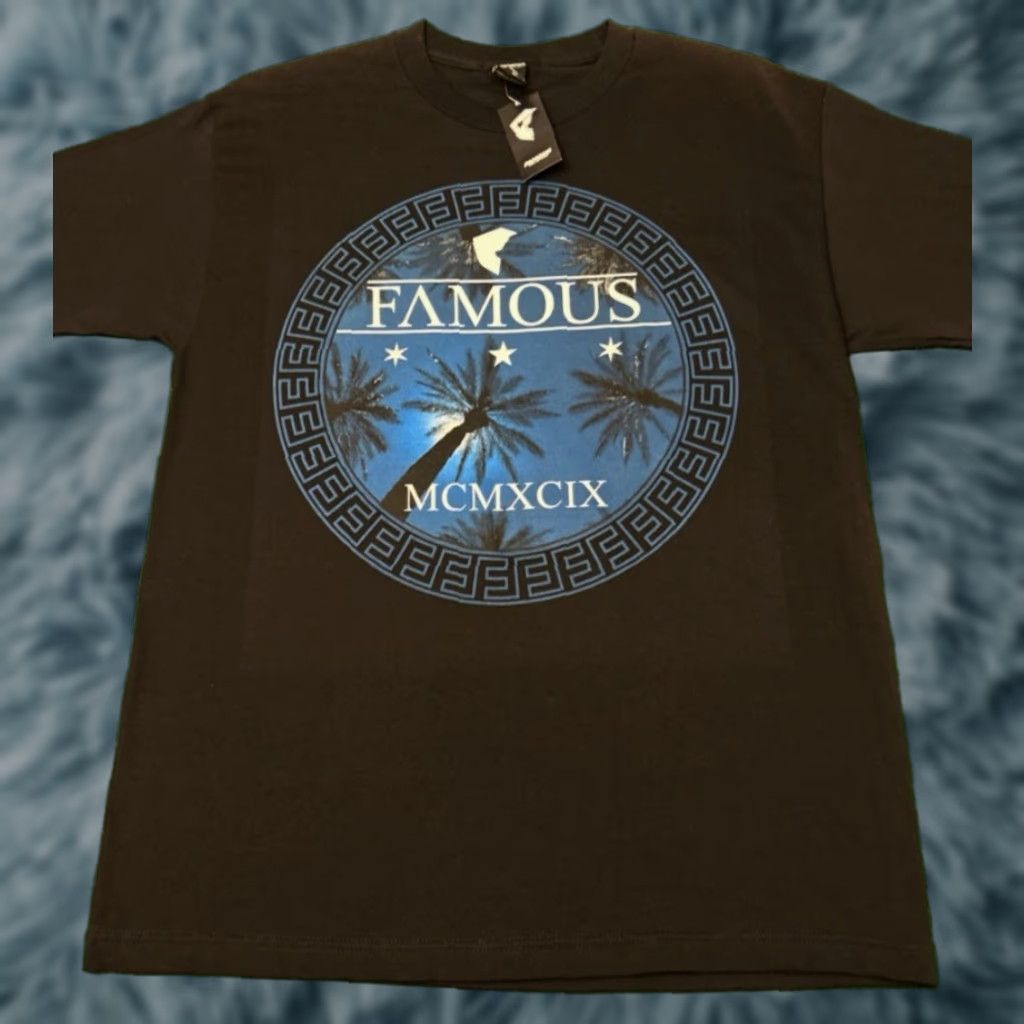 Vintage VINTAGE Famous Stars & Straps Palm Tree Logo Shirt L NWT Travis Barker Mens T-Shirt Black Short Sleeve Size US L / EU 52-54 / 3 - 1 Thumbnail