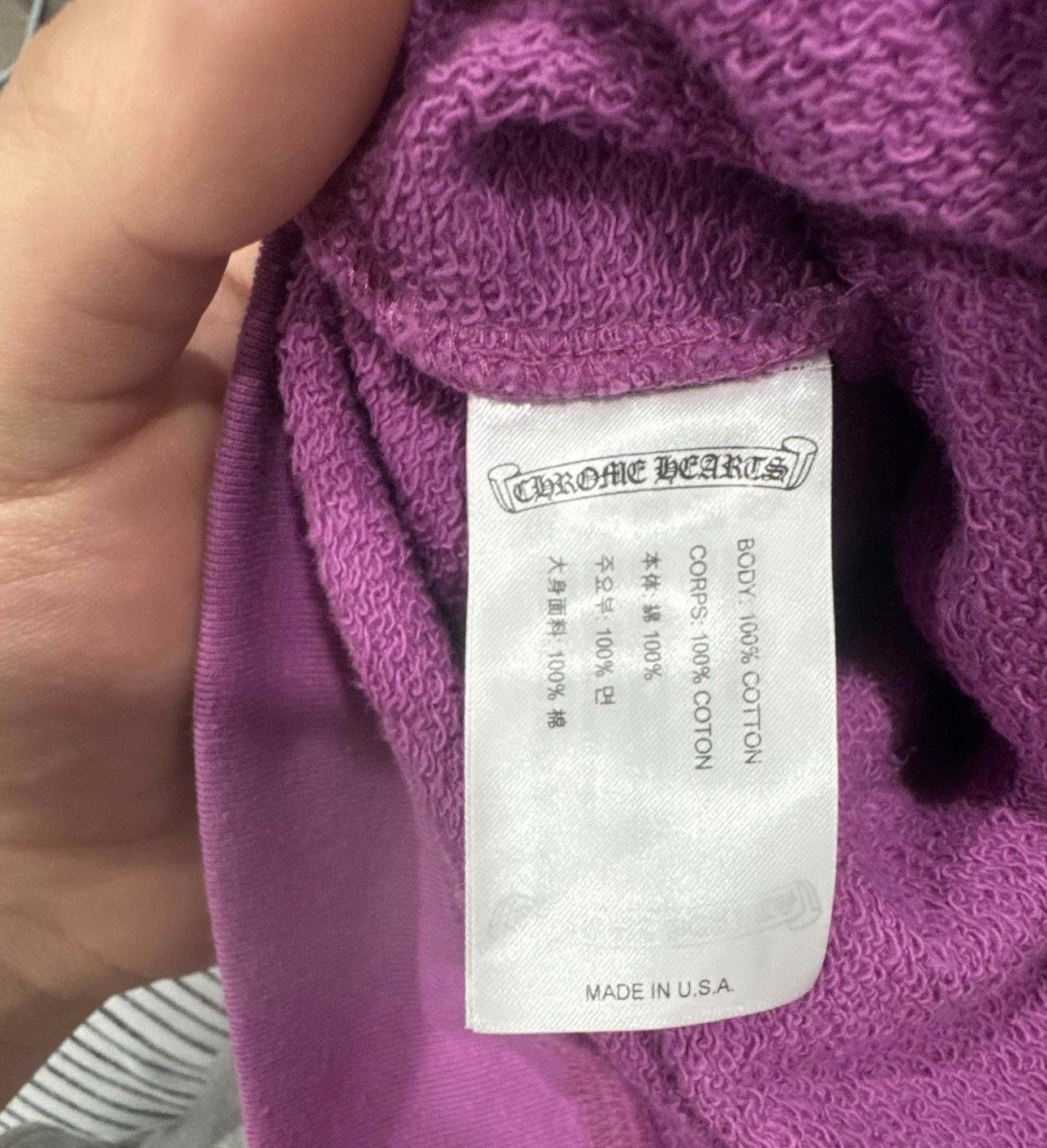Chrome Hearts Chrome Hearts Matty Boy Web Hoodie Purple Size US L / EU 52-54 / 3 - 4 Thumbnail