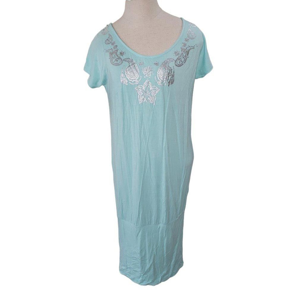 Venus CT509 Venus Mint Green Short Sleeve Dress S Size S / US 4 / IT 40 - 1 Thumbnail