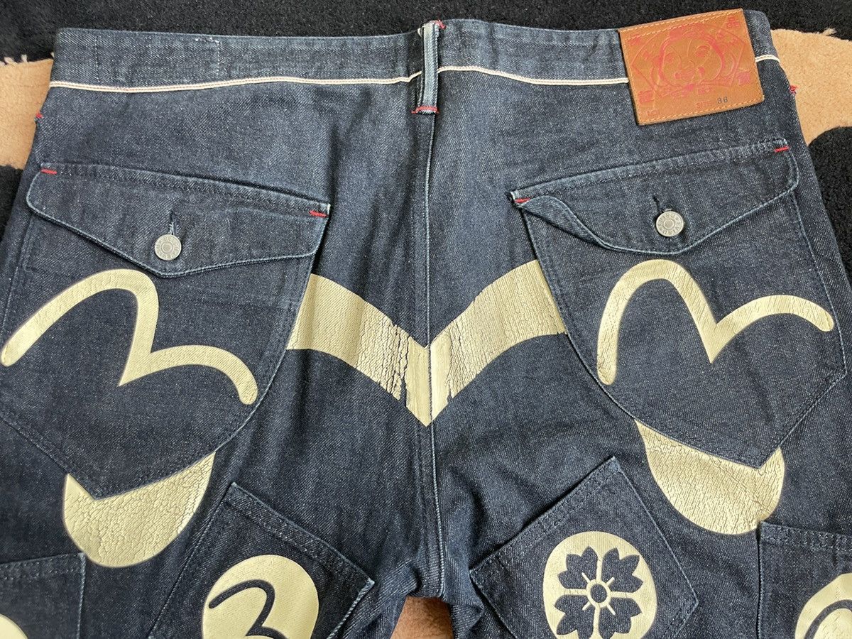 Evisu × Japanese Brand × Vintage evisu multi- pocket style denim jeans size：36 Size US 36 / EU 52 - 7 Thumbnail
