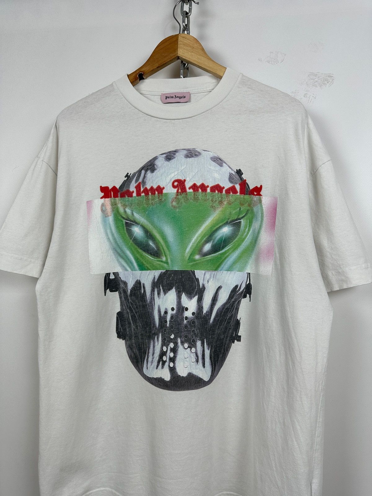 Palm Angels Palm Angels Alien White T-Shirt Size US L / EU 52-54 / 3 - 4 Thumbnail