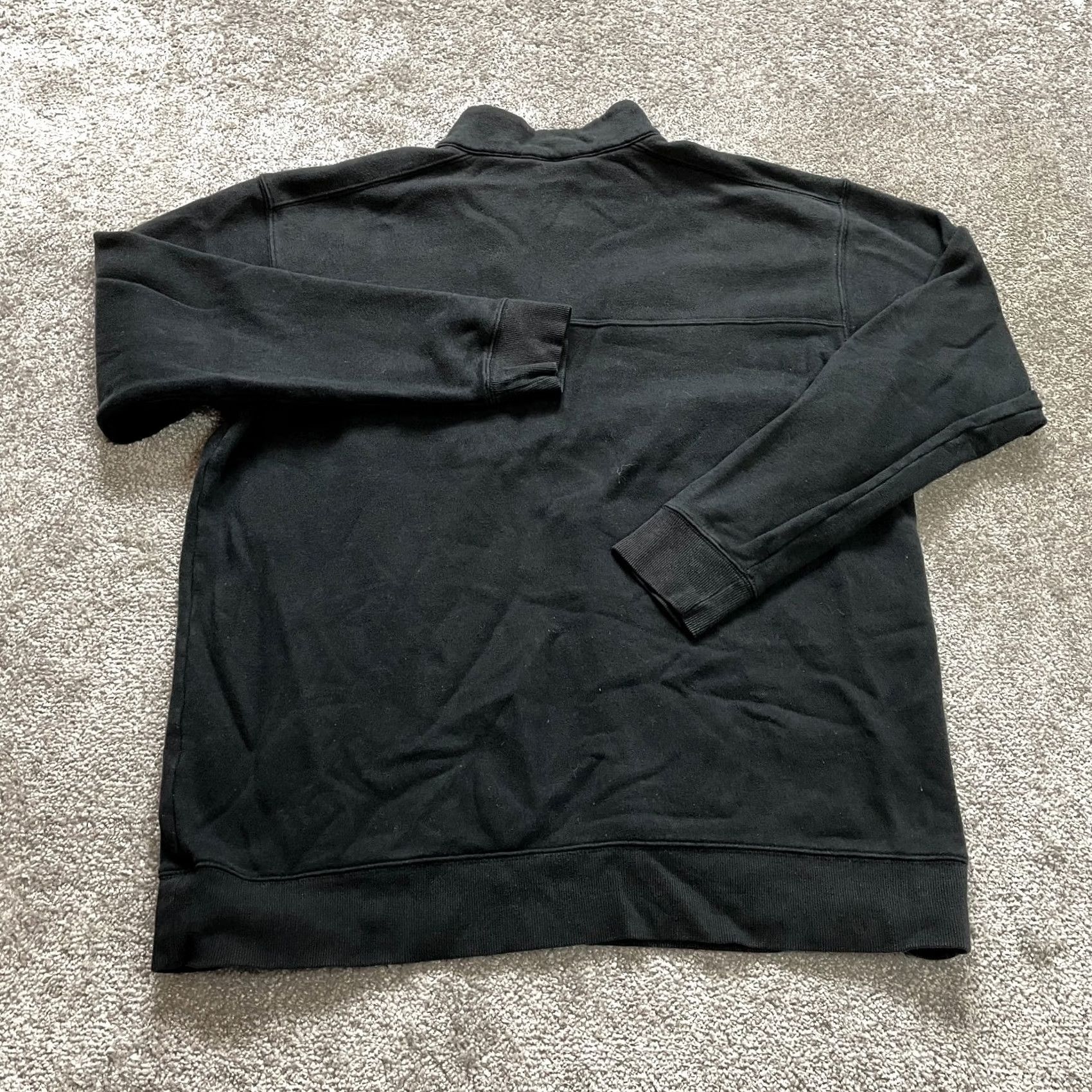Logo 7 Columbia Mens Jacket XL Black Cotton Logo Hiking Casual Sweatshirt Pullover Zip 1/4 Knit Regular Short Sleeve/Long Sleeve Size US XL / EU 56 / 4 - 7 Thumbnail