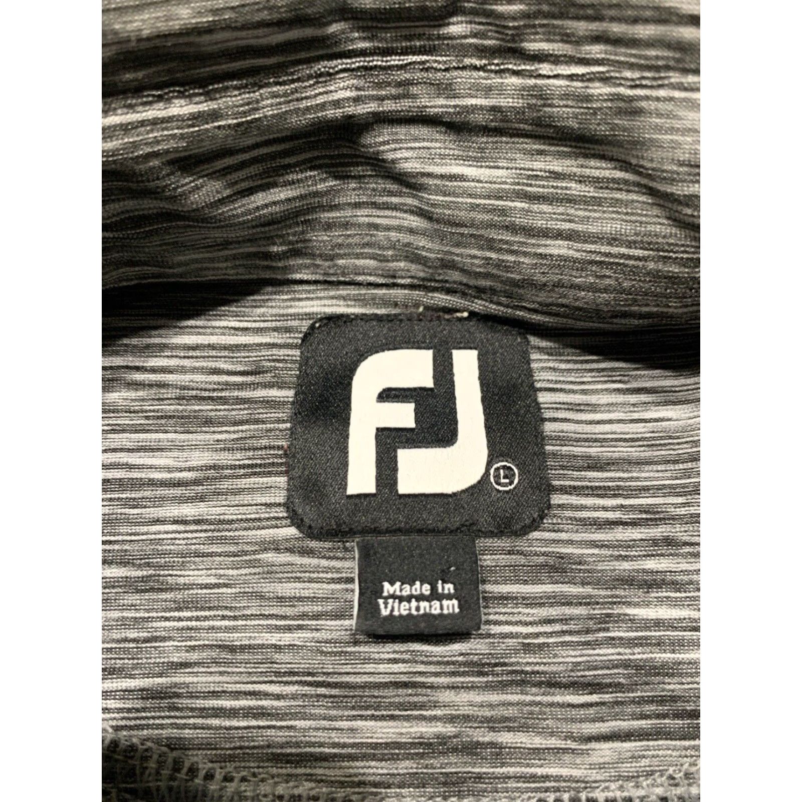 Footjoy FootJoy Performance Polo Shirt Mens L Gray Striped Short Sleeve Golf Activewear Size US L / EU 52-54 / 3 - 5 Thumbnail