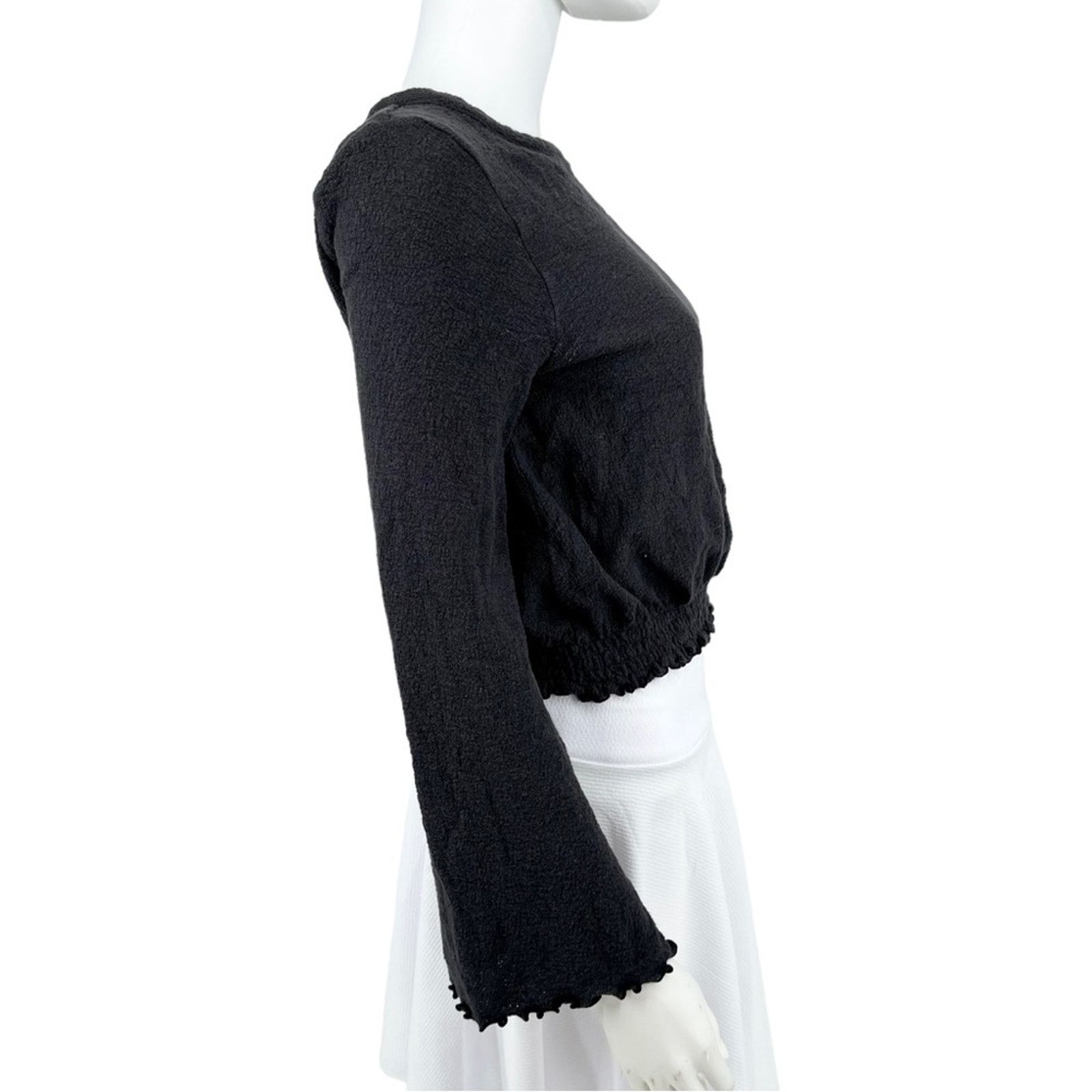 Madewell Madewell Scoop Neck Texture & Thread Black Sweater Small Size S / US 4 / IT 40 - 5 Thumbnail