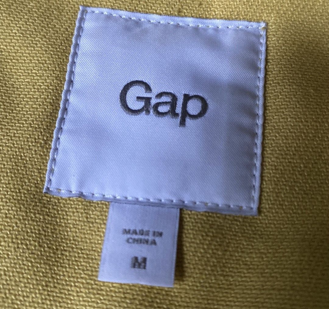 Gap Gap, Mustard, Tent Style, Hooded Jean Jacket Size M / US 6-8 / IT 42-44 - 9 Thumbnail