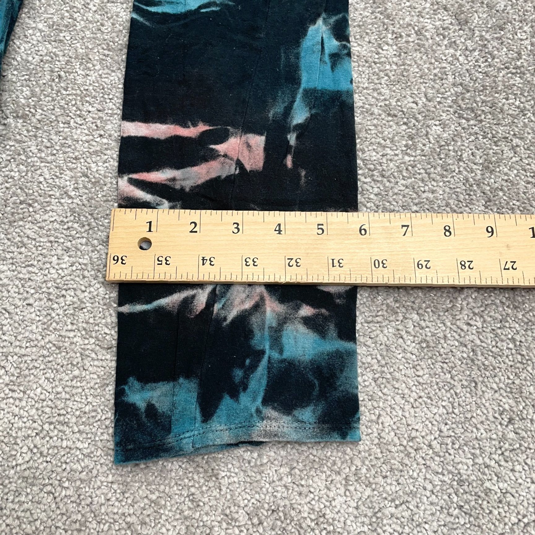 Fashion Nova Fashion Nova Leggings Womens M Multi Tie Dye Ankle Casual Breathable Stretch Cotton Spandex 30x26 Size 32" / US 10 / IT 46 - 6 Thumbnail