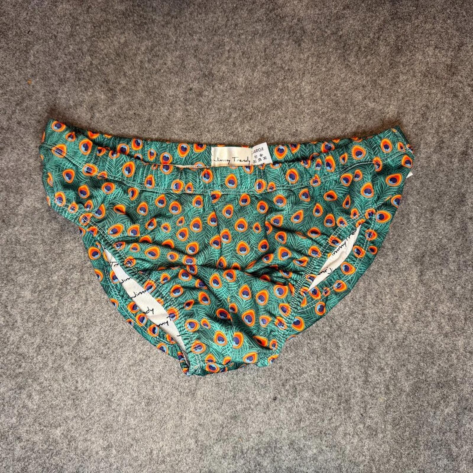 Other Jimmy Trendy Men’s Swim Brief Peacock Print Size Large Size US 34 / EU 50 - 1 Thumbnail